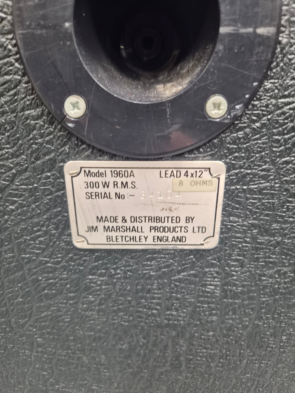 Marshall JCM 800 1960A Cabinet late 1980s