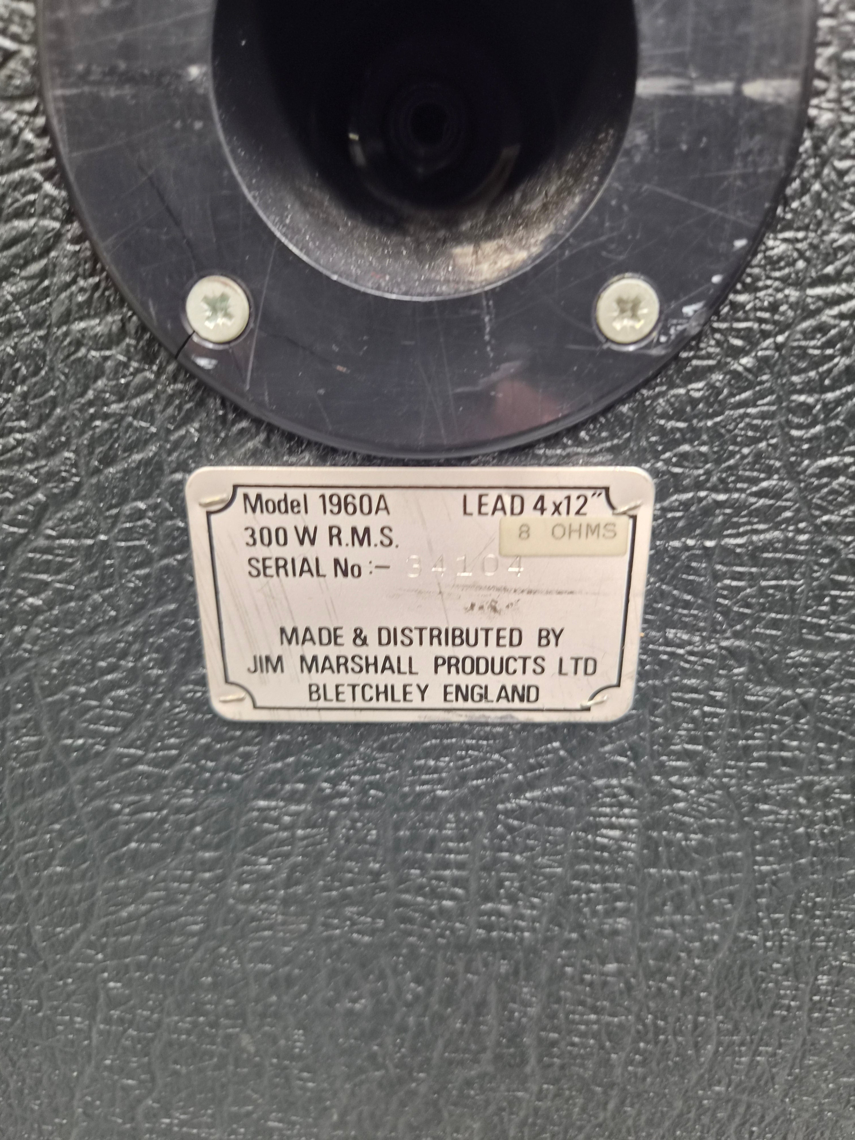 Marshall JCM 800 1960A Cabinet late 1980s