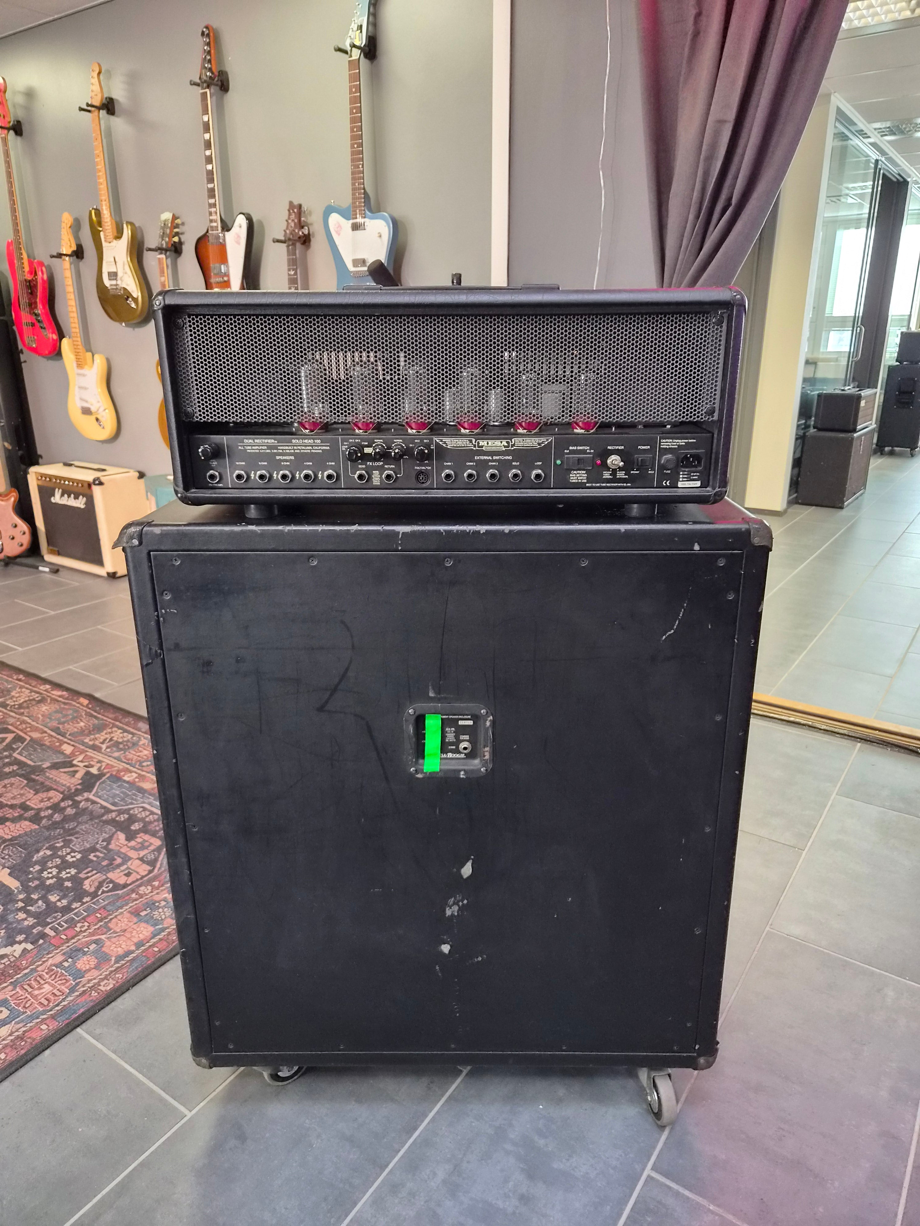Mesa Boogie Dual Rectifier Solo Head w/ 412 Slant Cabinet 1994 w/ Celestion V30 Ex-Euge Valovirta