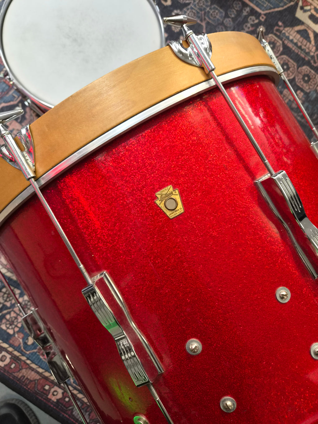 Ludwig Downbeat/Club Date 1960s 20x14", 12x8", 14x14" w/ Pioneer Snare 14x5" 1970s