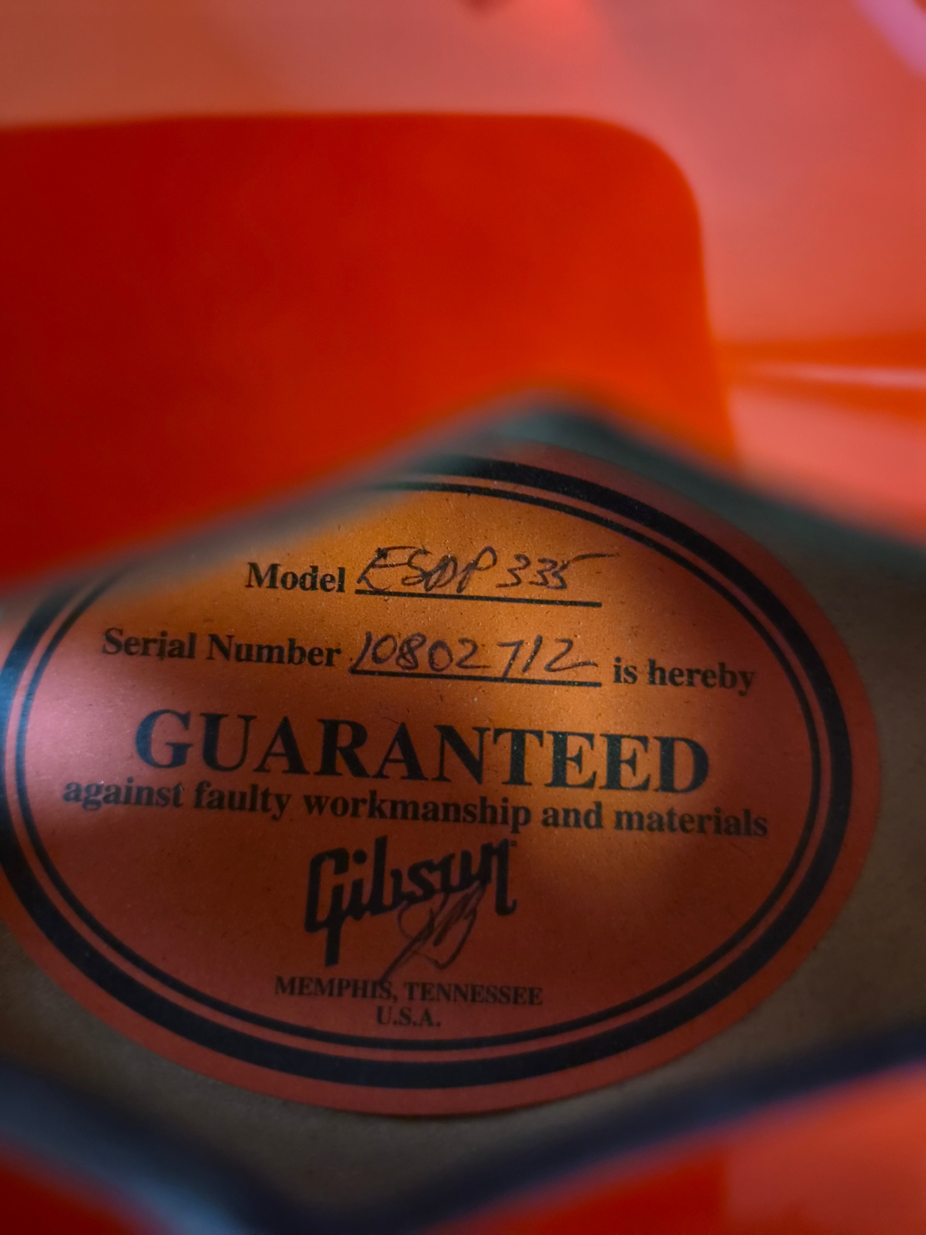 Gibson ES-335 Dot 2012 w/ Bigsby & Vibramate