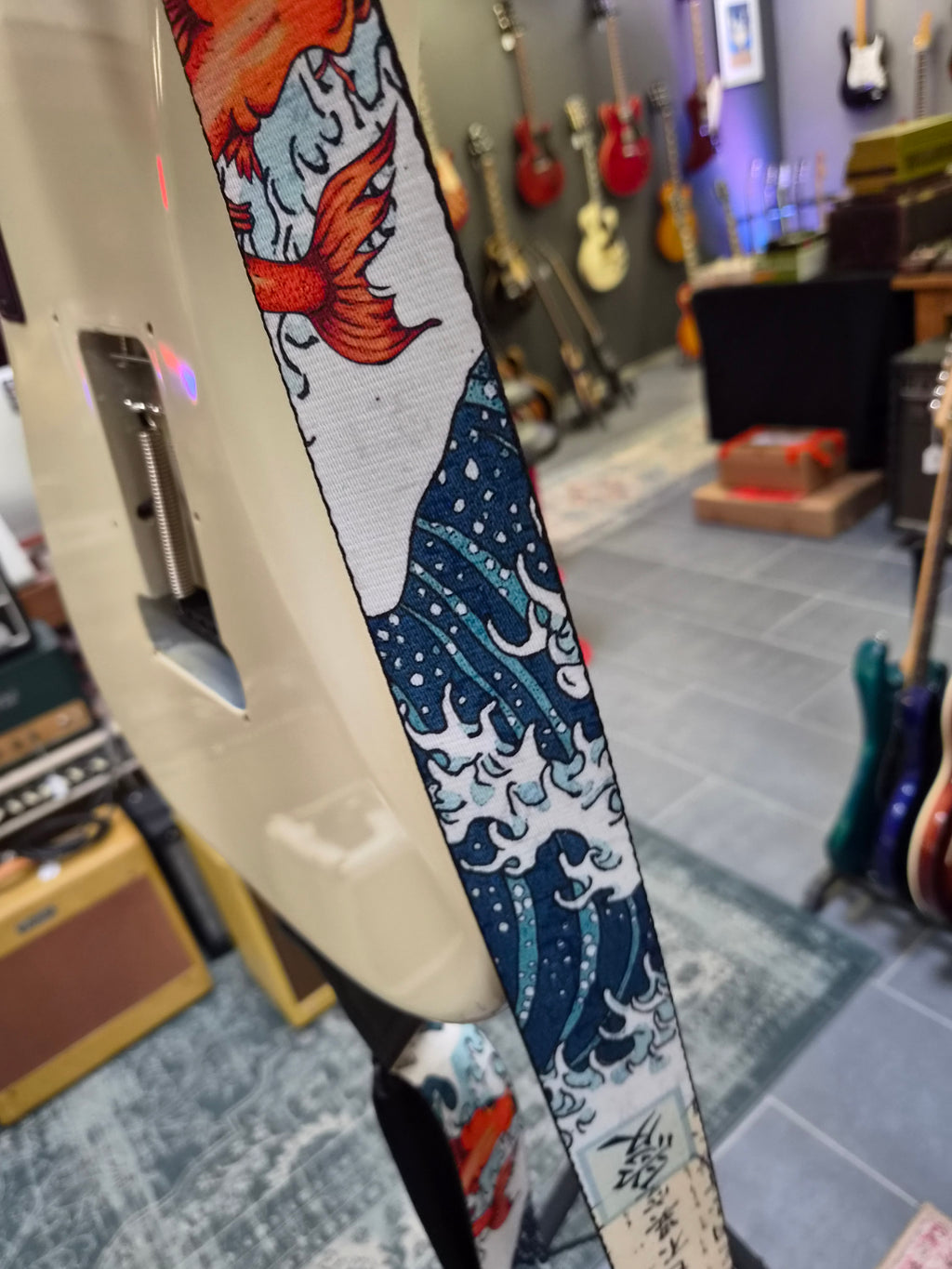 Fender Stratocaster "The Great Wave" w/ Dan Huff Electronics by Guitar Audio Solutions