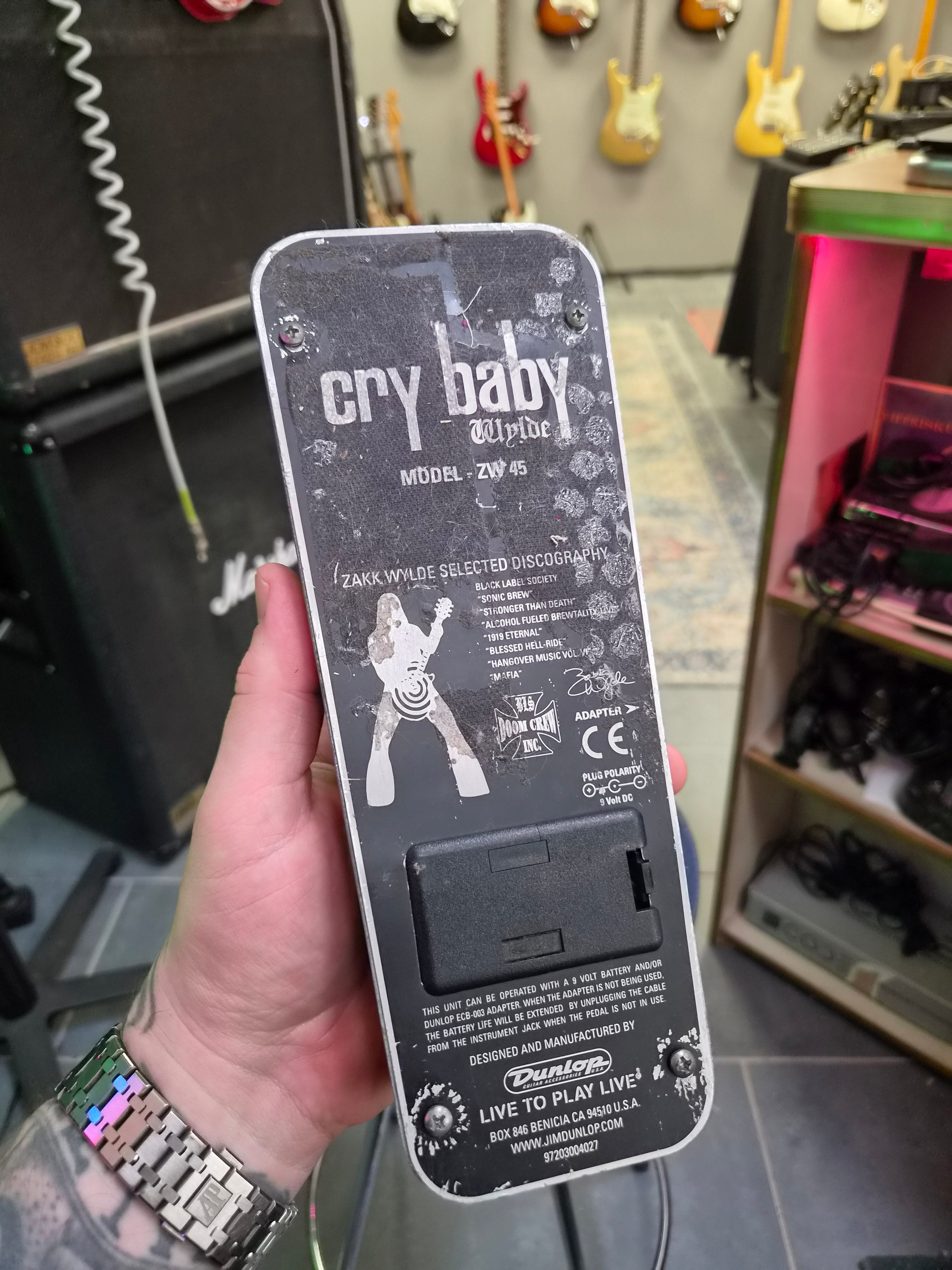Dunlop ZW45 Zakk Wylde Signature Cry Baby Wah