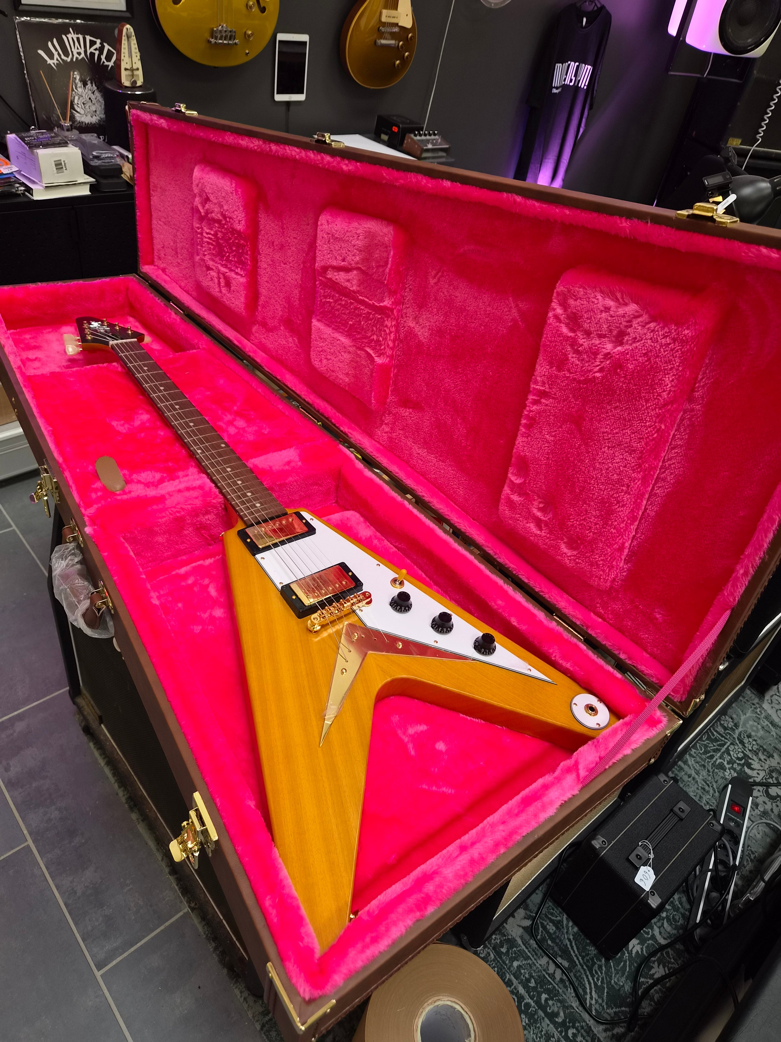 Epiphone Limited Edition '58 Korina Flying V Reissue Aged Natural