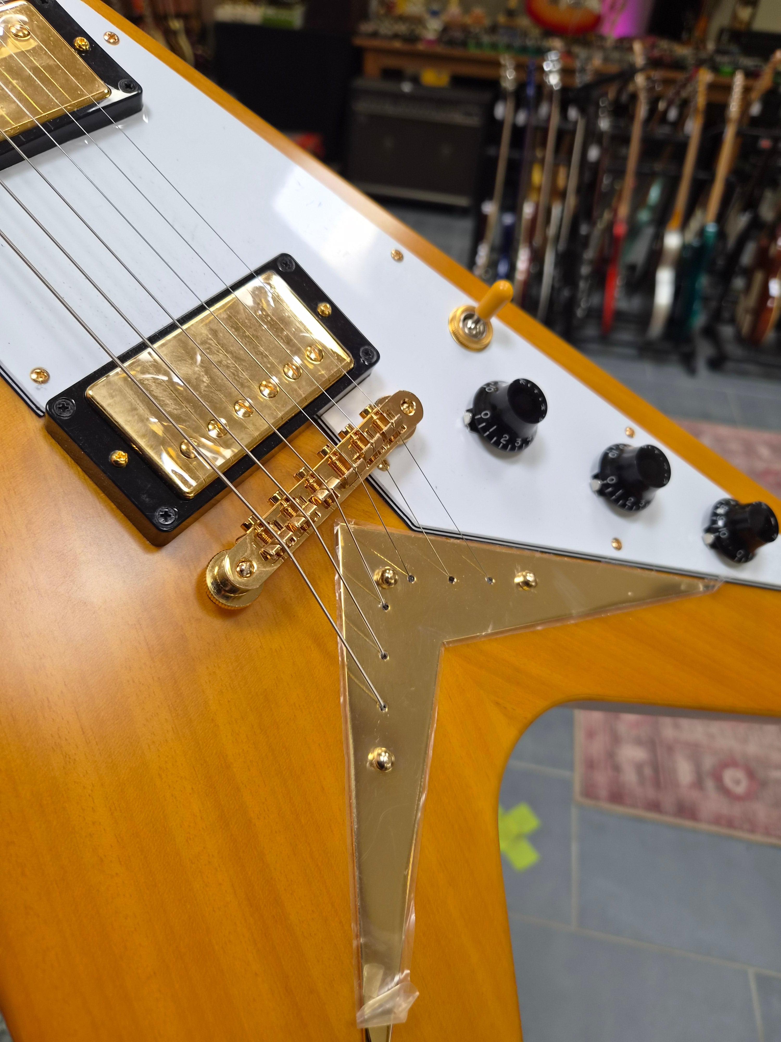 Epiphone Limited Edition '58 Korina Flying V Reissue Aged Natural