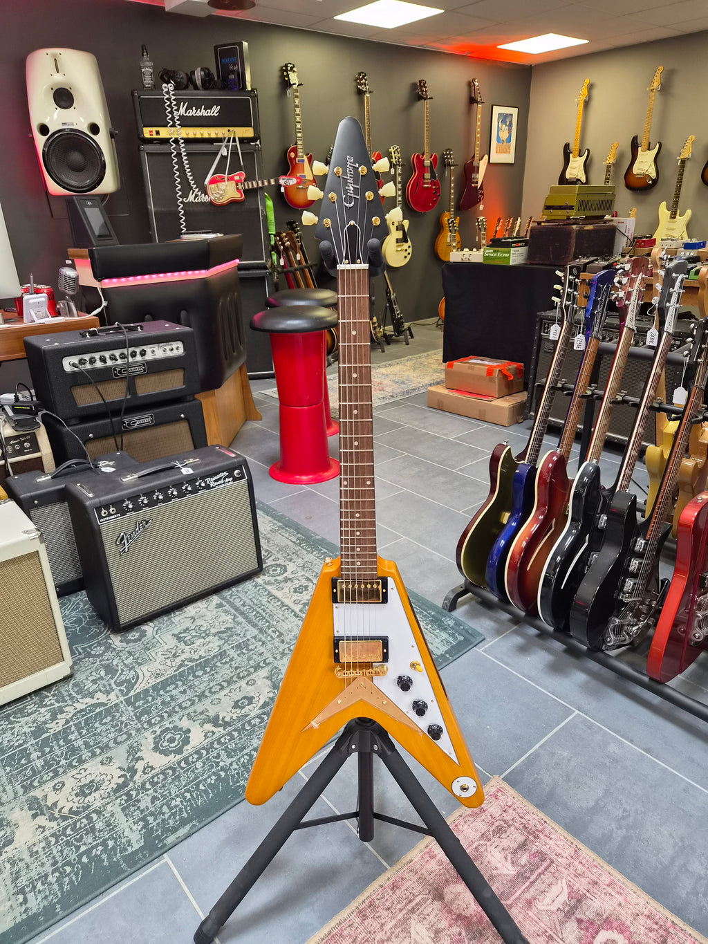 Epiphone Limited Edition '58 Korina Flying V Reissue Aged Natural
