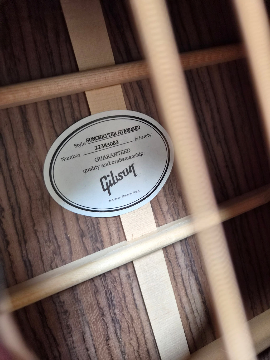 RESERVED Gibson Songwriter Standard Rosewood Burst 2023
