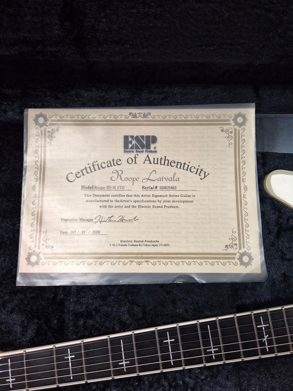 ESP Roope RS-II Standard 2008 Roope Latvala Signature Series