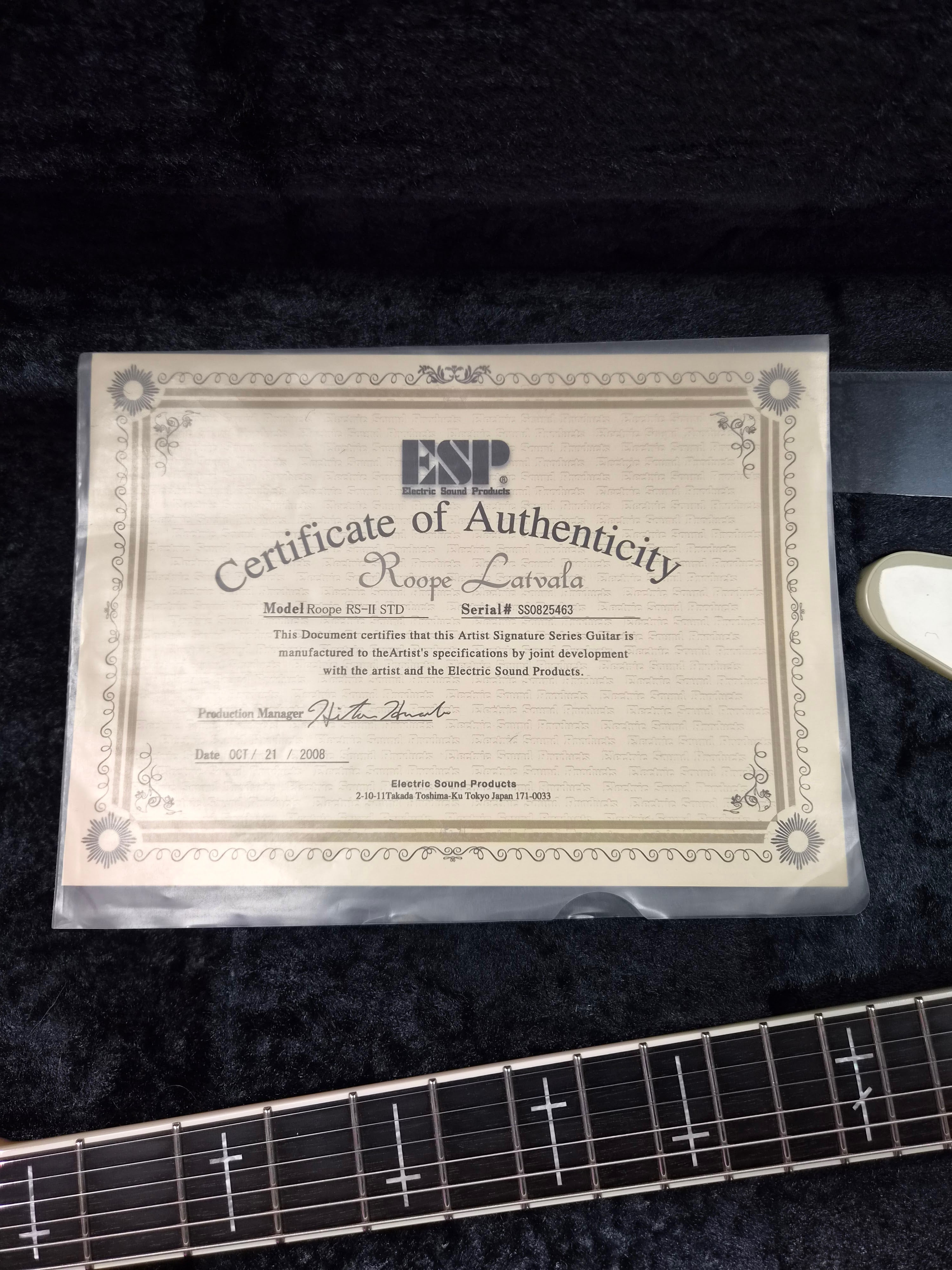 ESP Roope RS-II Standard 2008 Roope Latvala Signature Series