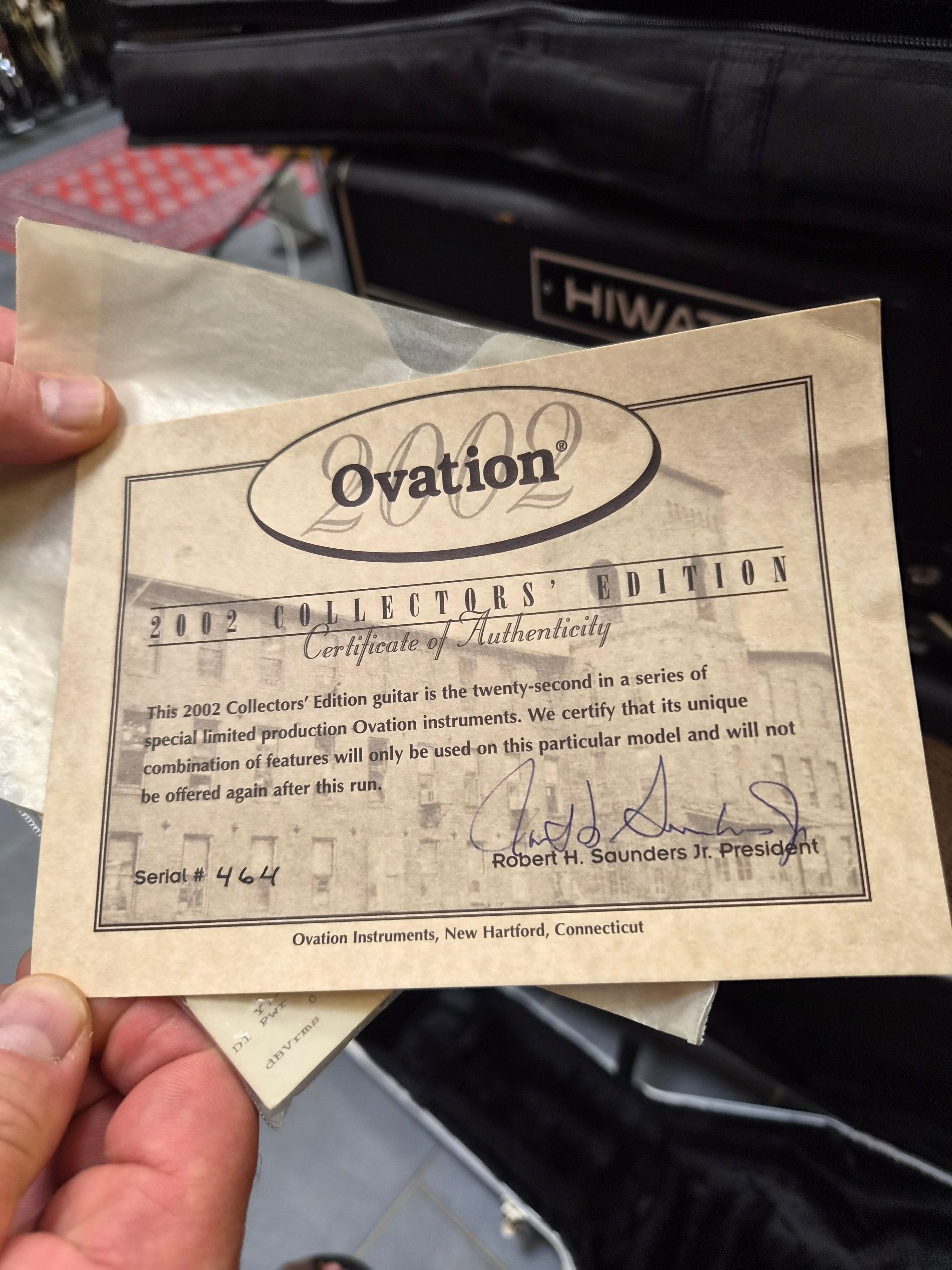 Ovation Collectors Series 2002-AC