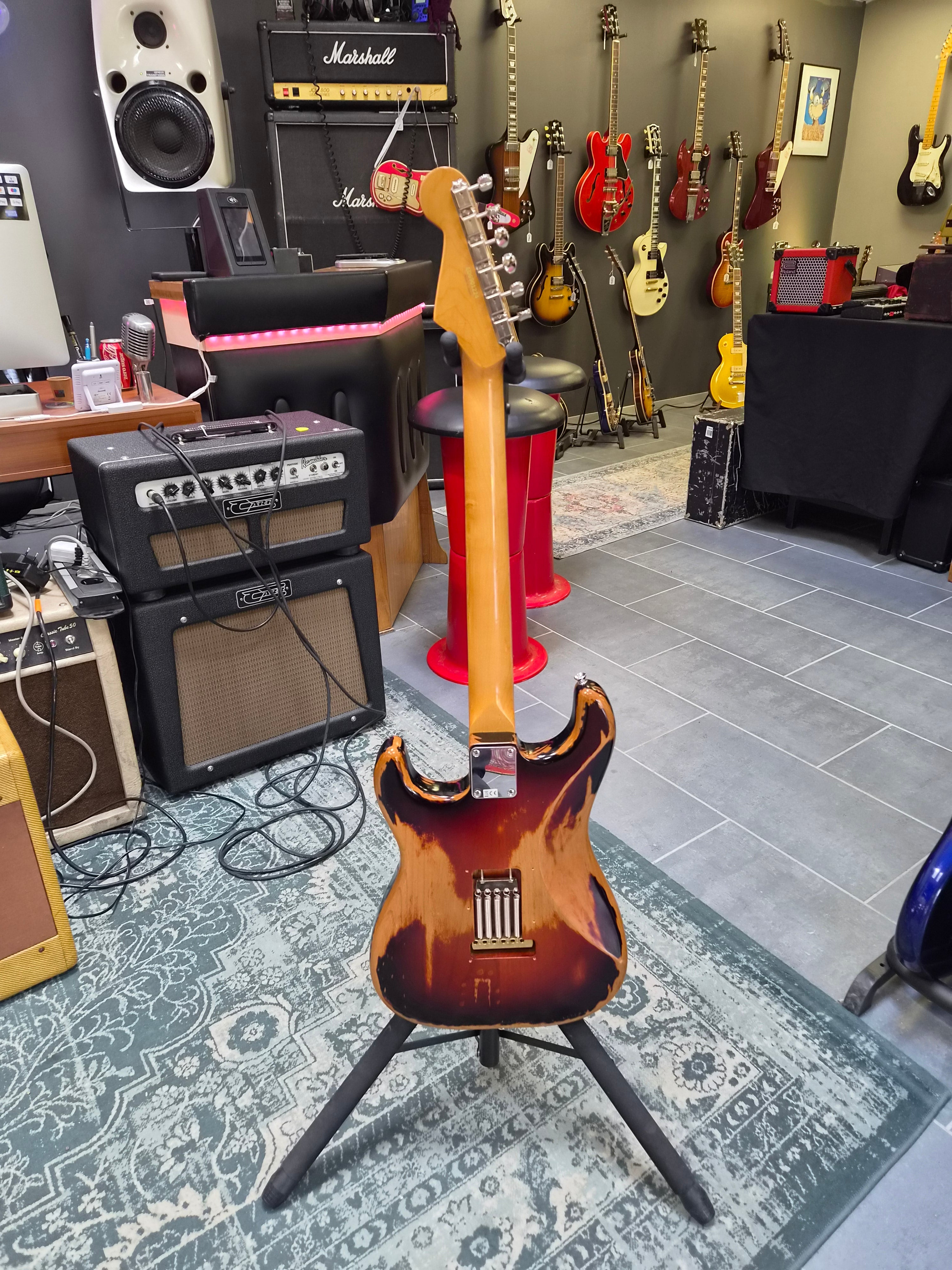 ESP Edwards E-ST Distressed 3 Tone Sunburst