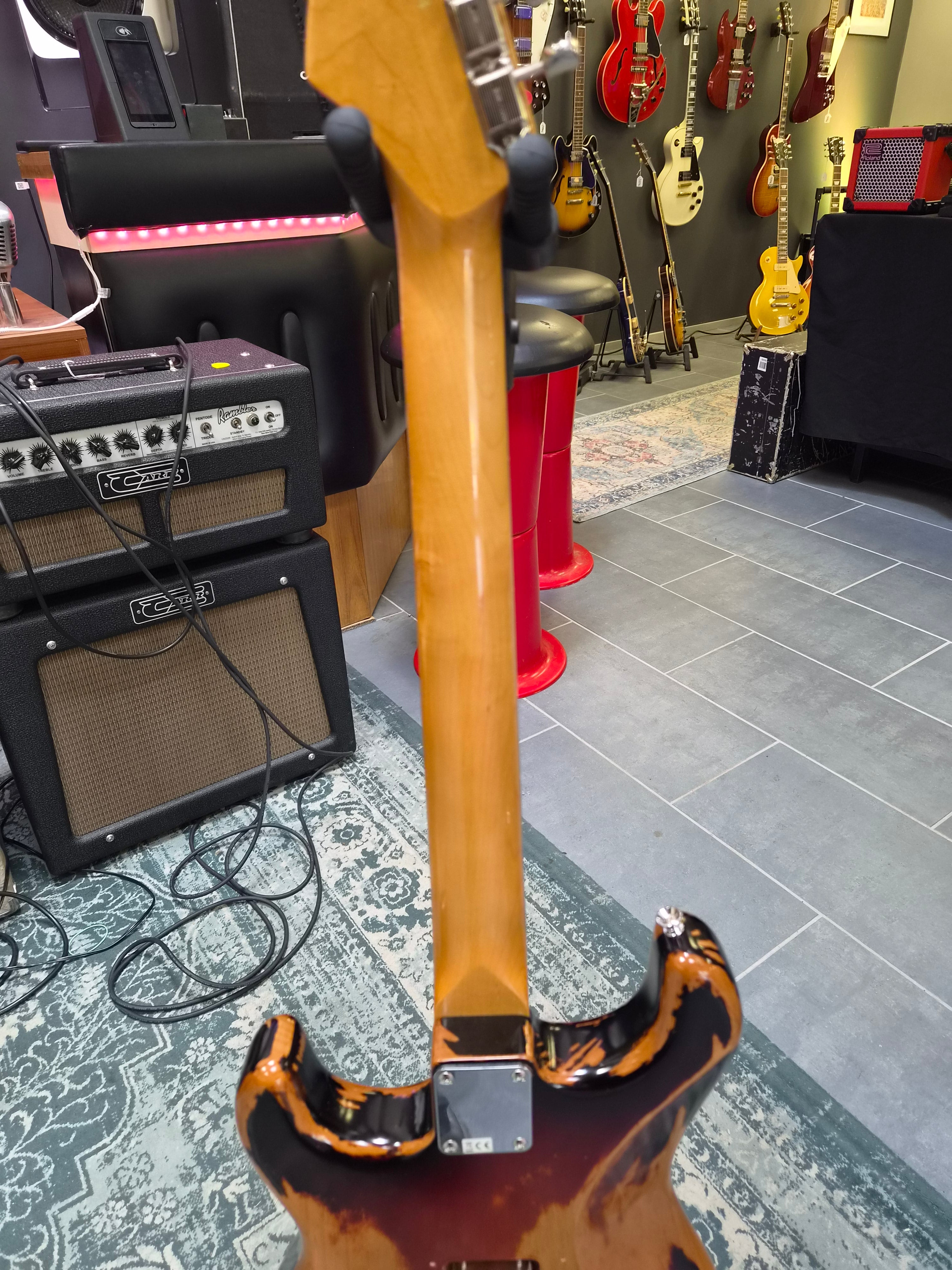 ESP Edwards E-ST Distressed 3 Tone Sunburst