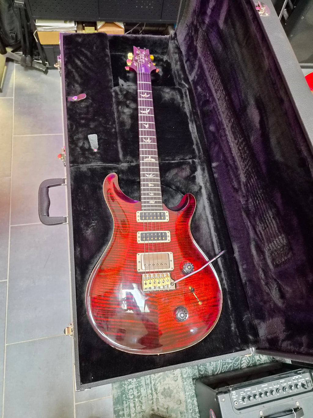 PRS Studio Fire Red 10-Top 2023