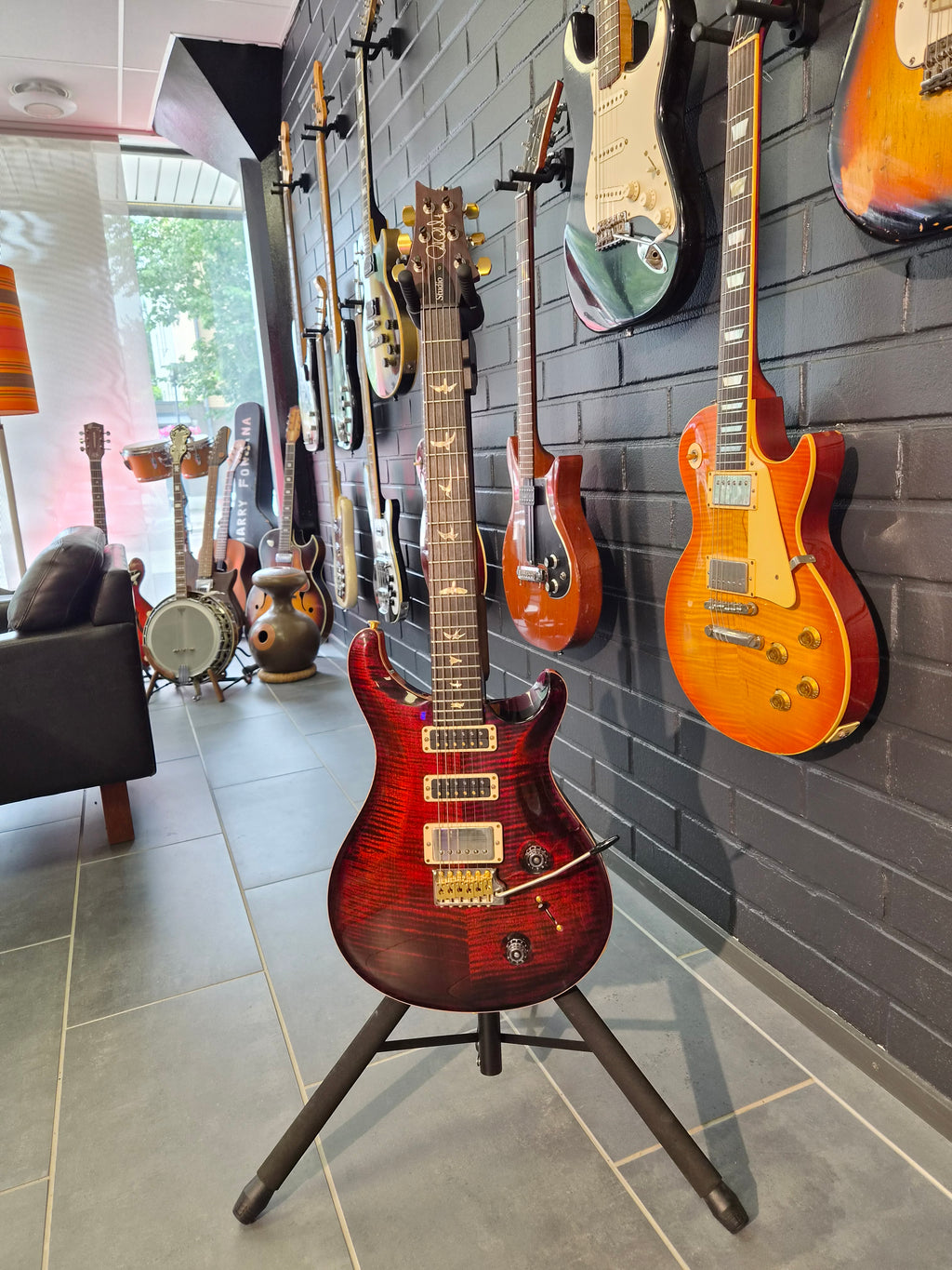PRS Studio Fire Red 10-Top 2023