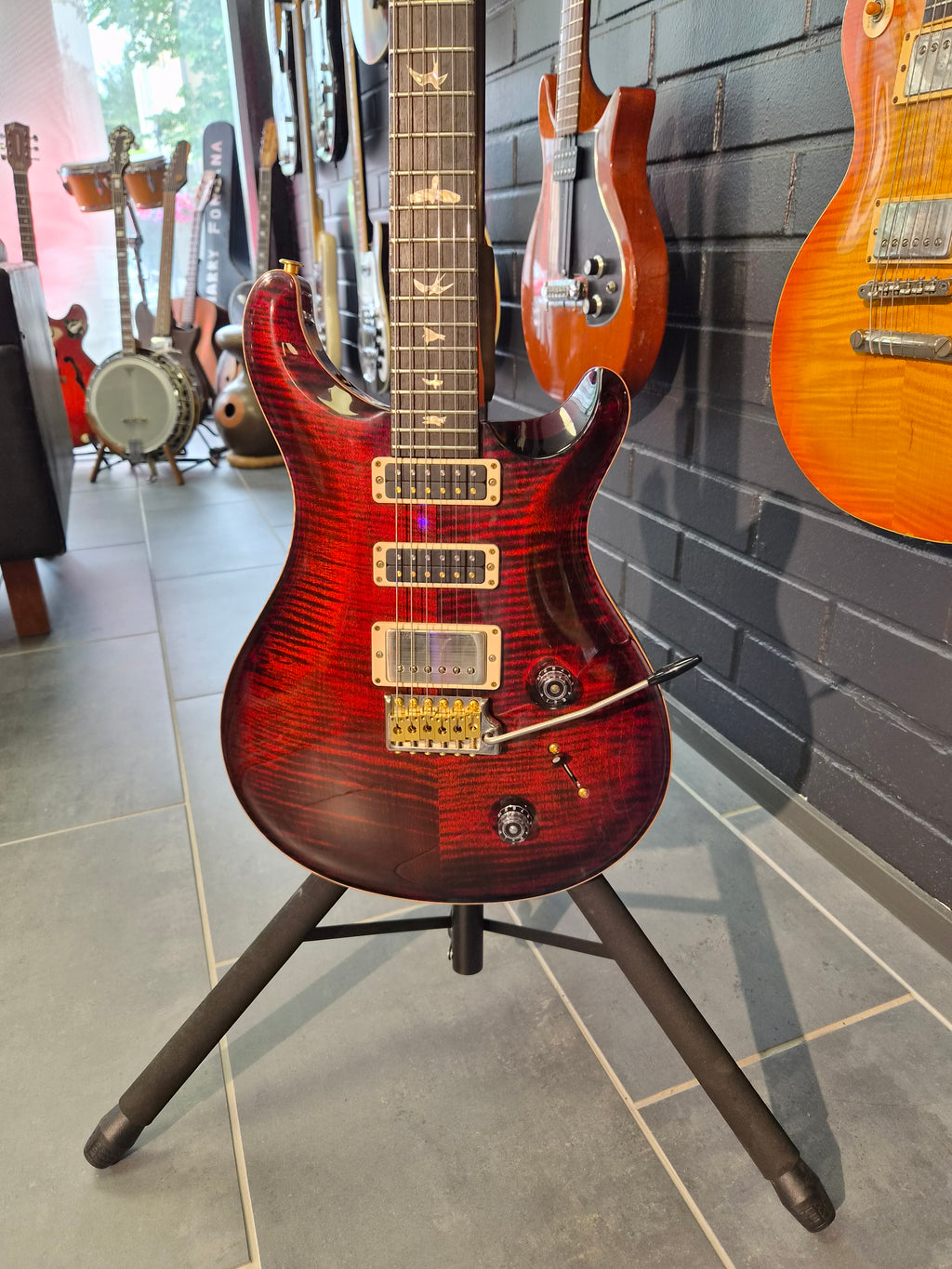 PRS Studio Fire Red 10-Top 2023