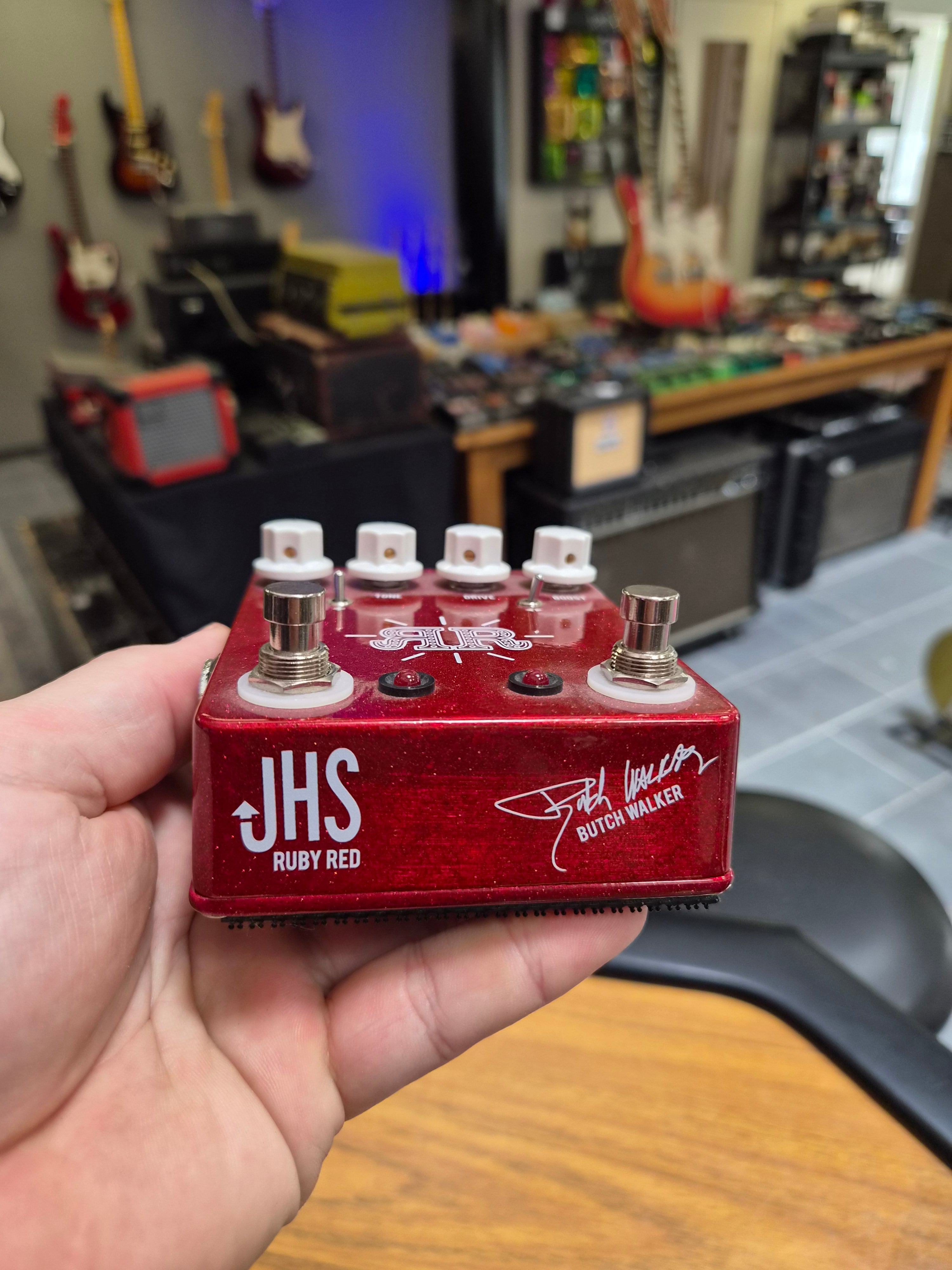JHS Ruby Red Butch Walker signature Booster + Overdrive