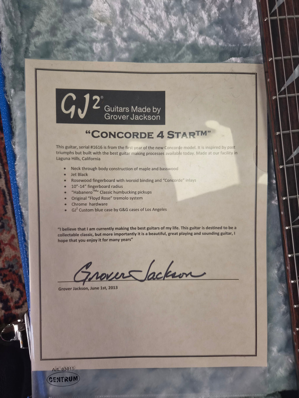 GJ2 Concorde 4 Star 2013 Made in USA