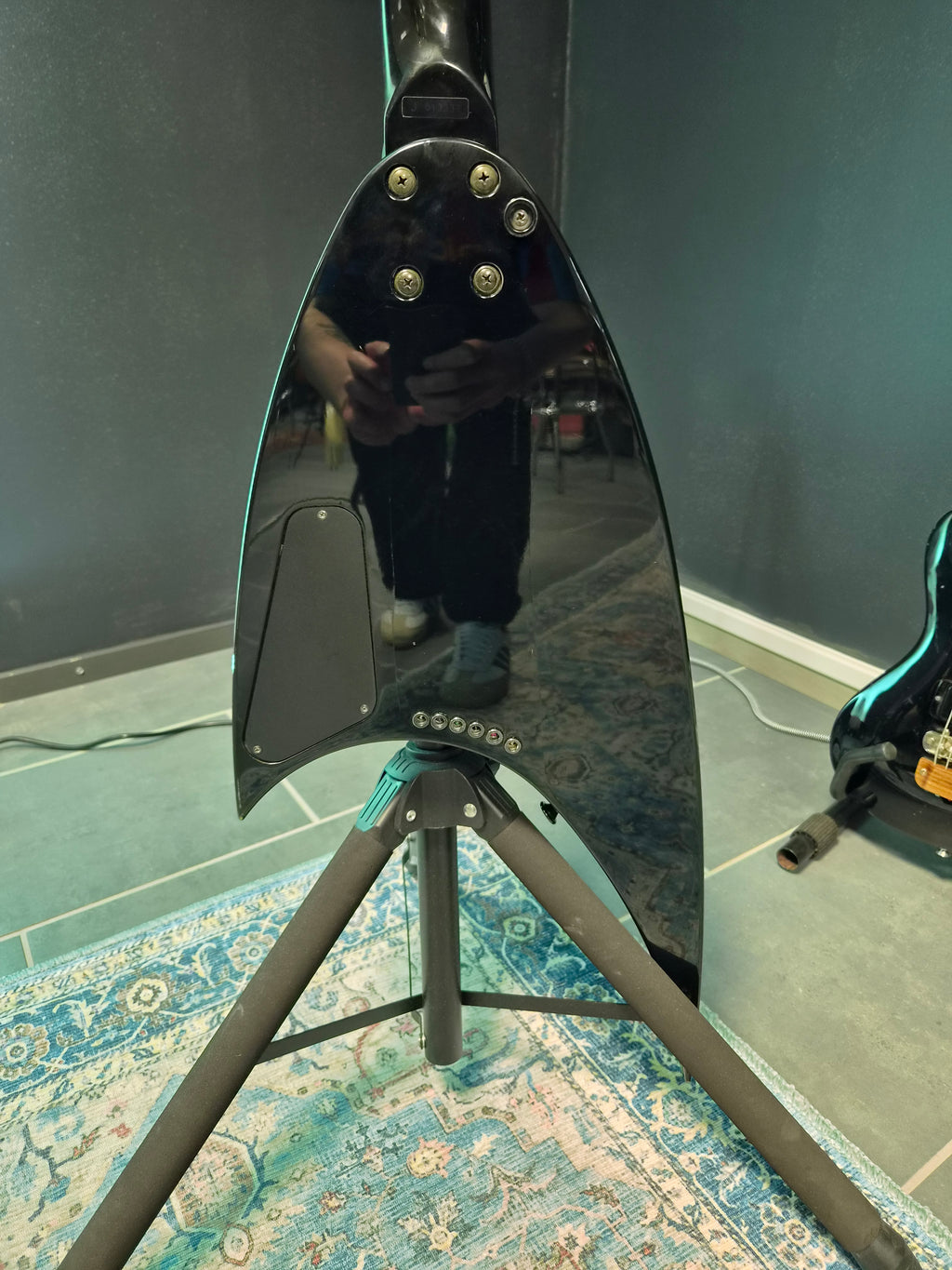 Jackson Roswell Rhoads Pro Black 1990s Handpainted Skull