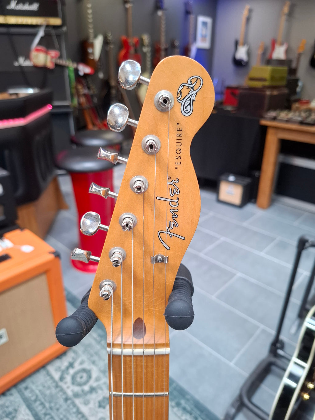 Fender Brad Paisley Esquire Roadworn Black Sparkle Modded