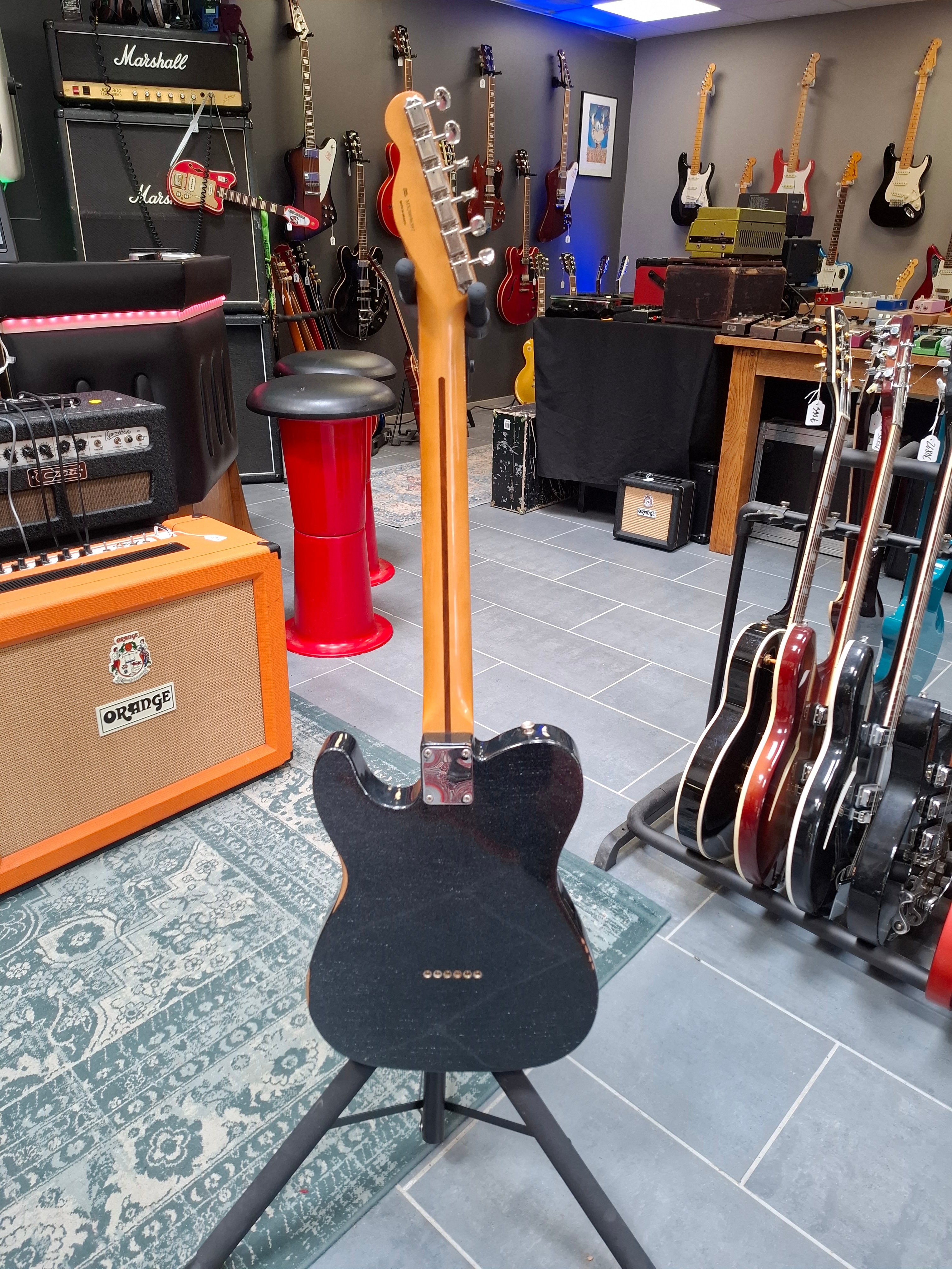Fender Brad Paisley Esquire Roadworn Black Sparkle Modded