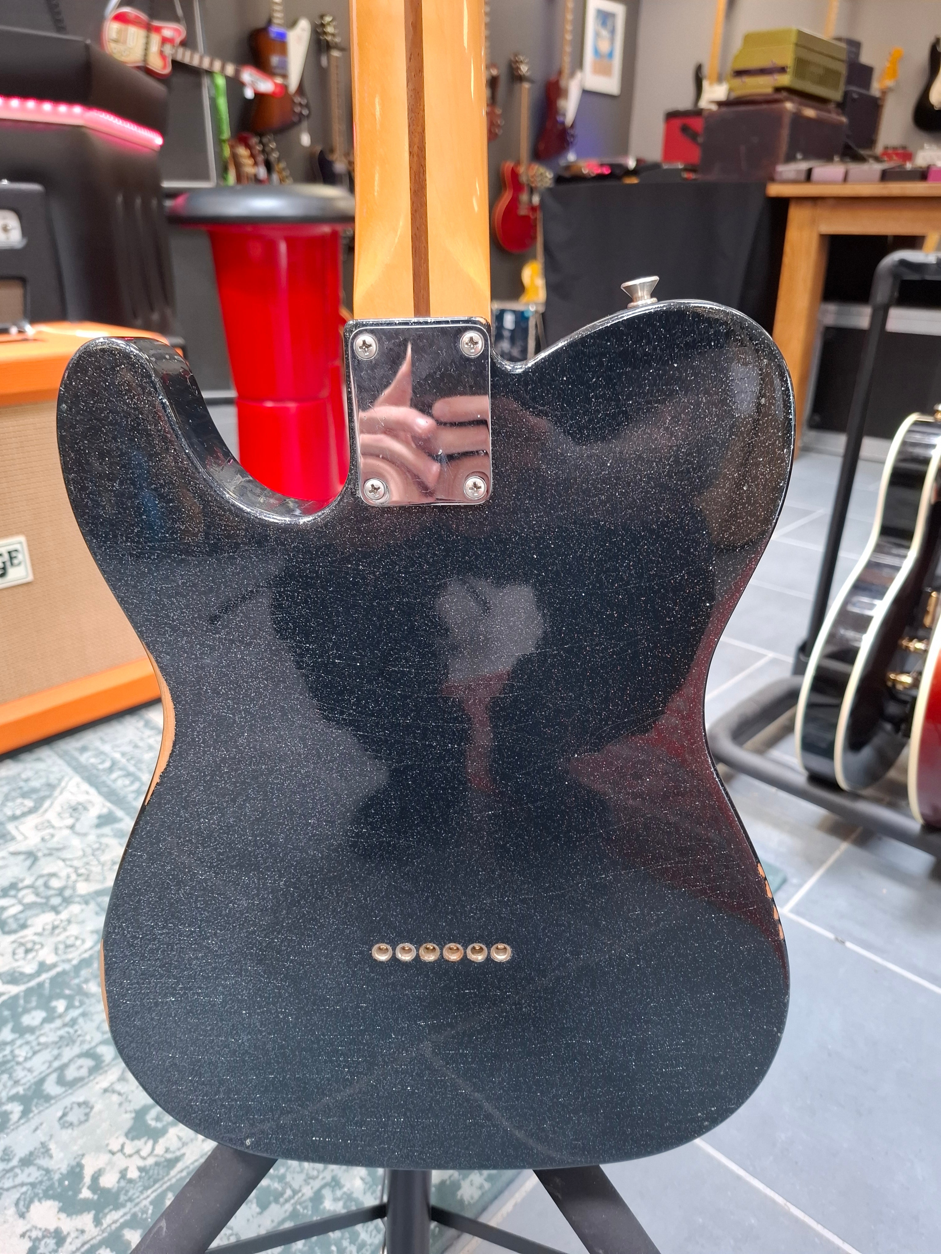 Fender Brad Paisley Esquire Roadworn Black Sparkle Modded