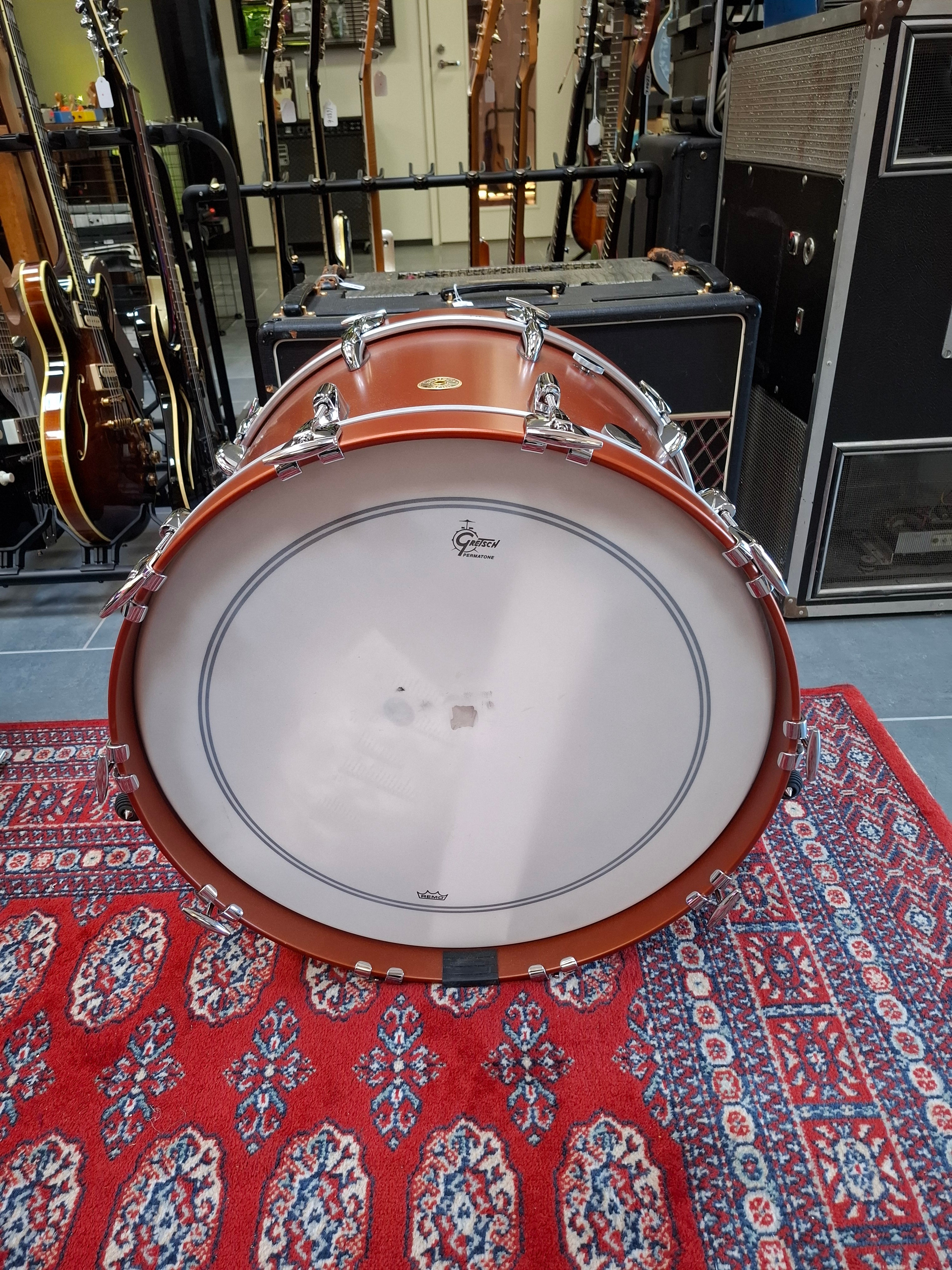 Gretsch USA Broadkaster Satin Copper Mist 22x14", 12x8", 16x16" w/ cases