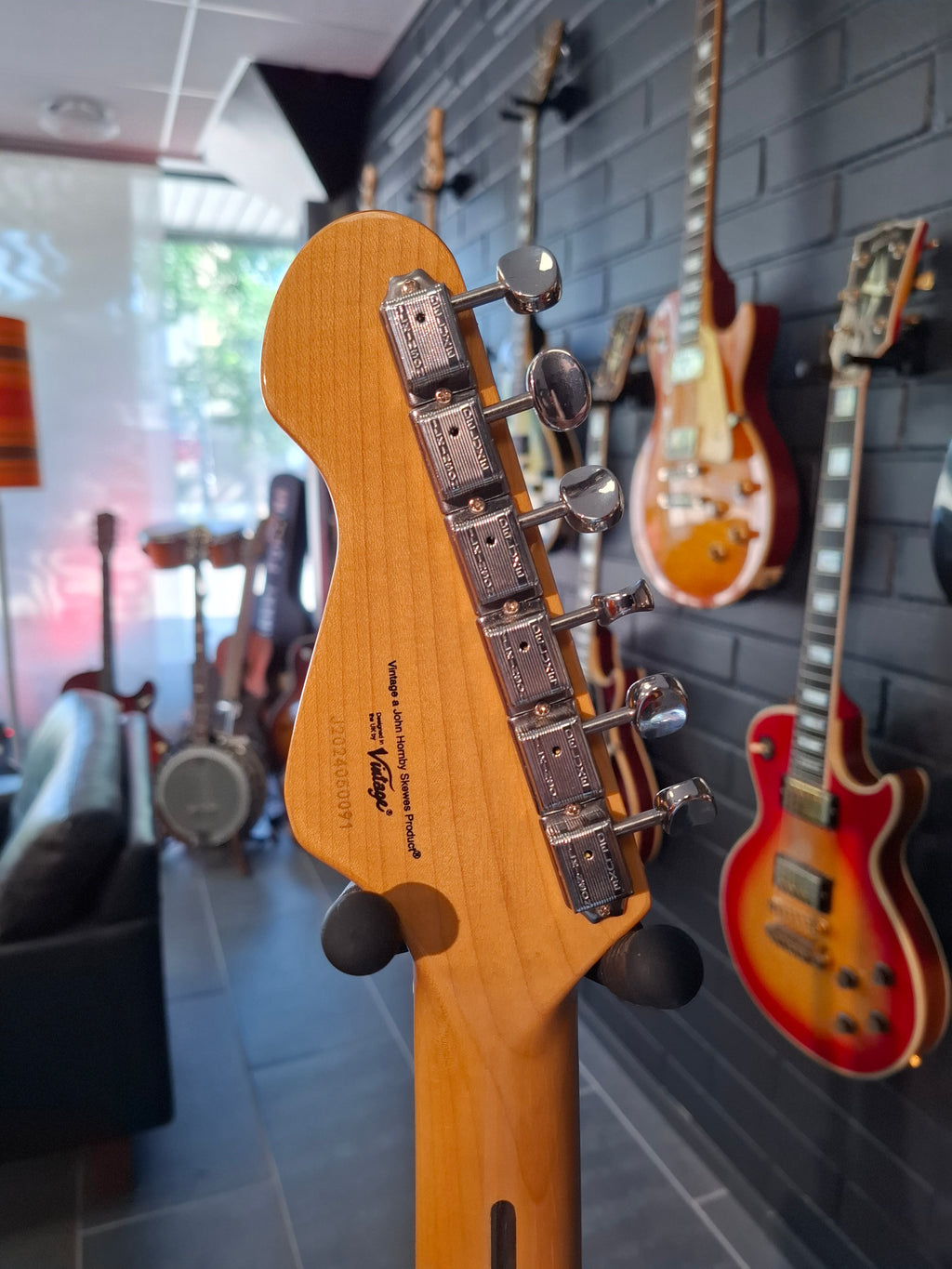 Vintage V6H Reissued Electric Guitar Boulevard Black