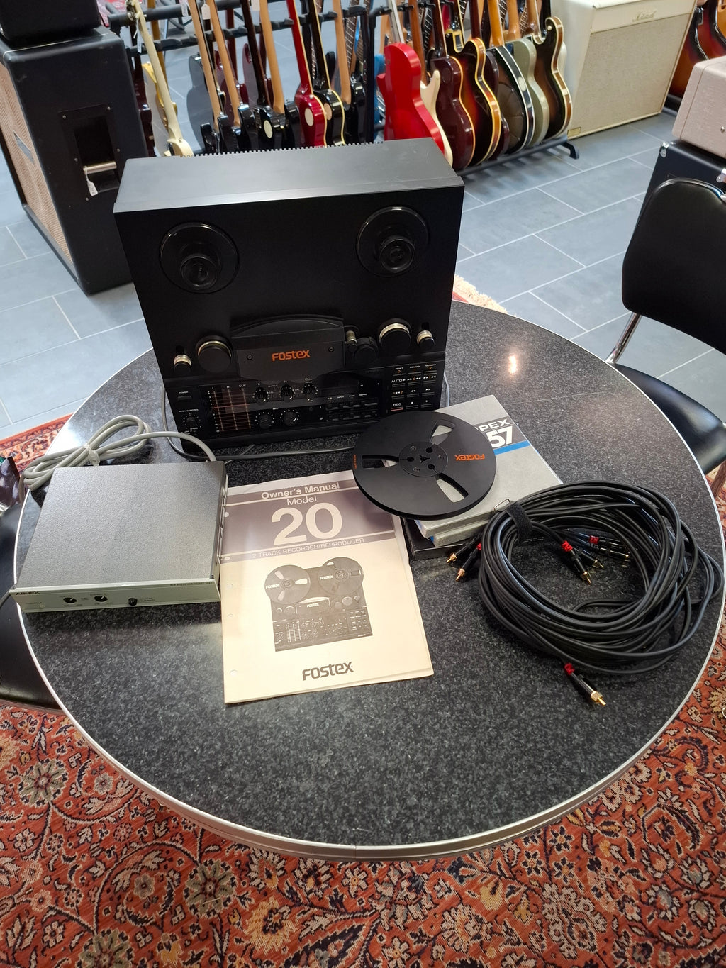 Fostex M20 Two Track Recorder w/ Aphex 124A and cables