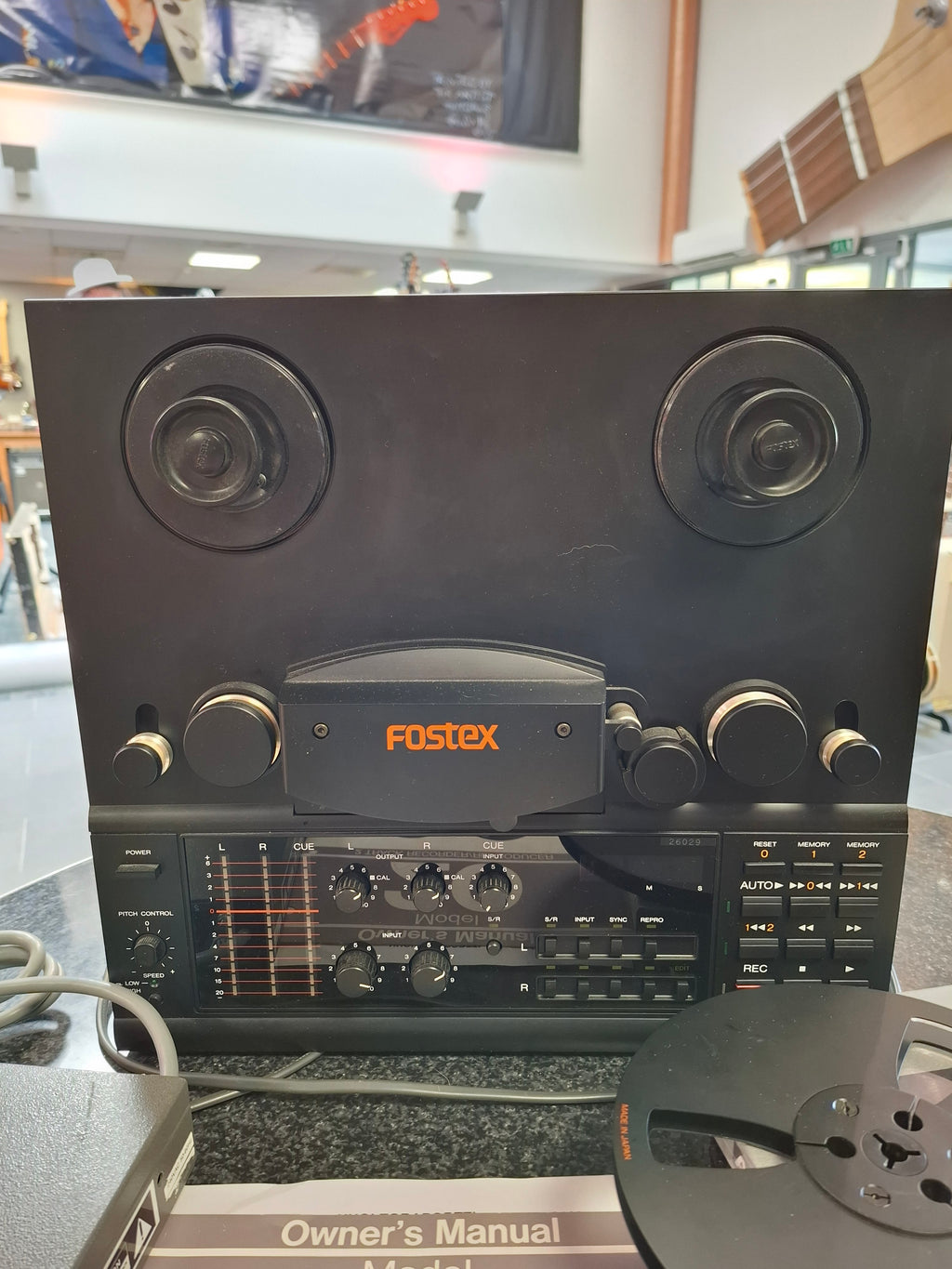 Fostex M20 Two Track Recorder w/ Aphex 124A and cables