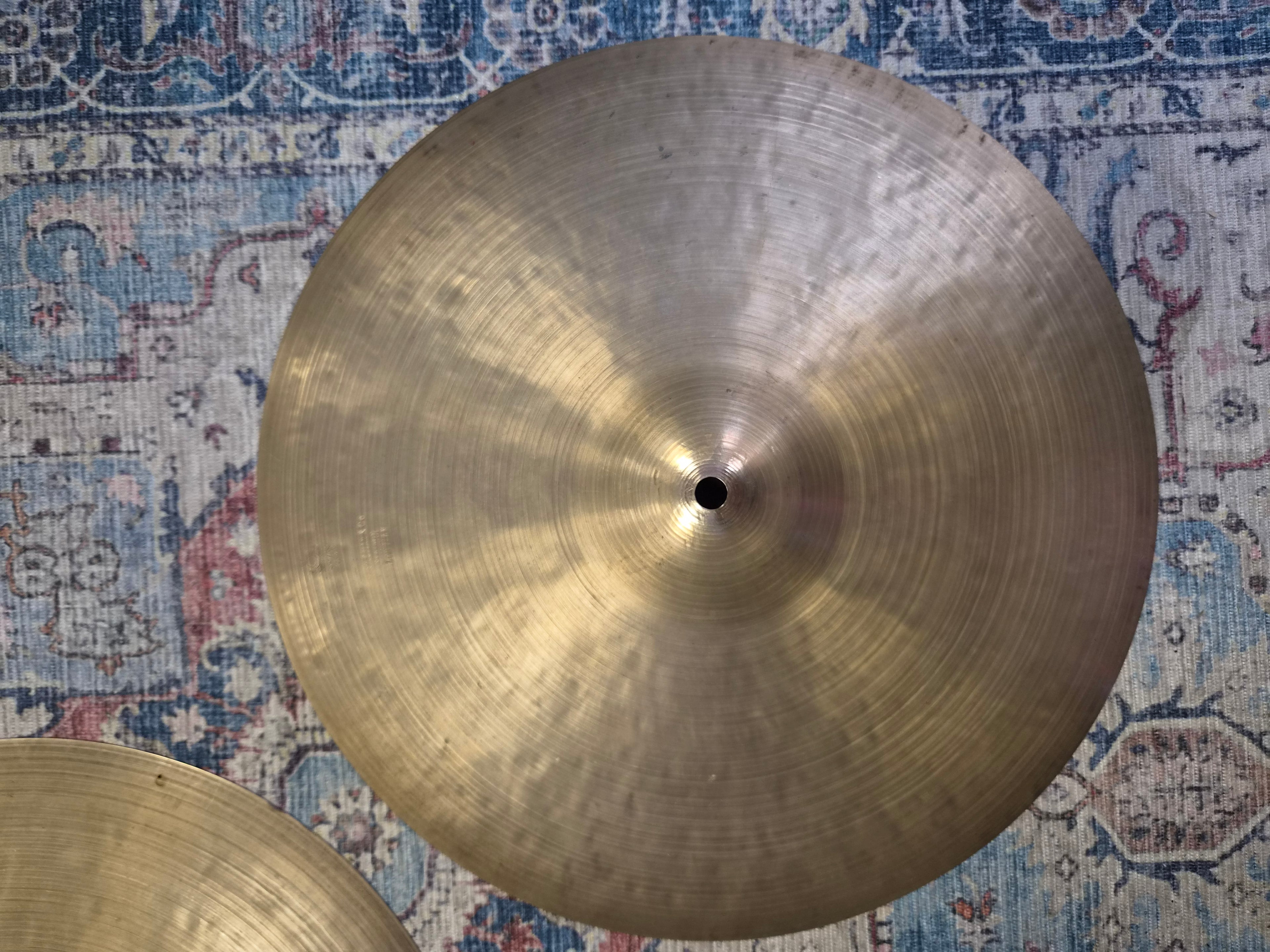 K Zildjian 14" Hi-Hat New Stamp 1967-1977 823 & 872 gr