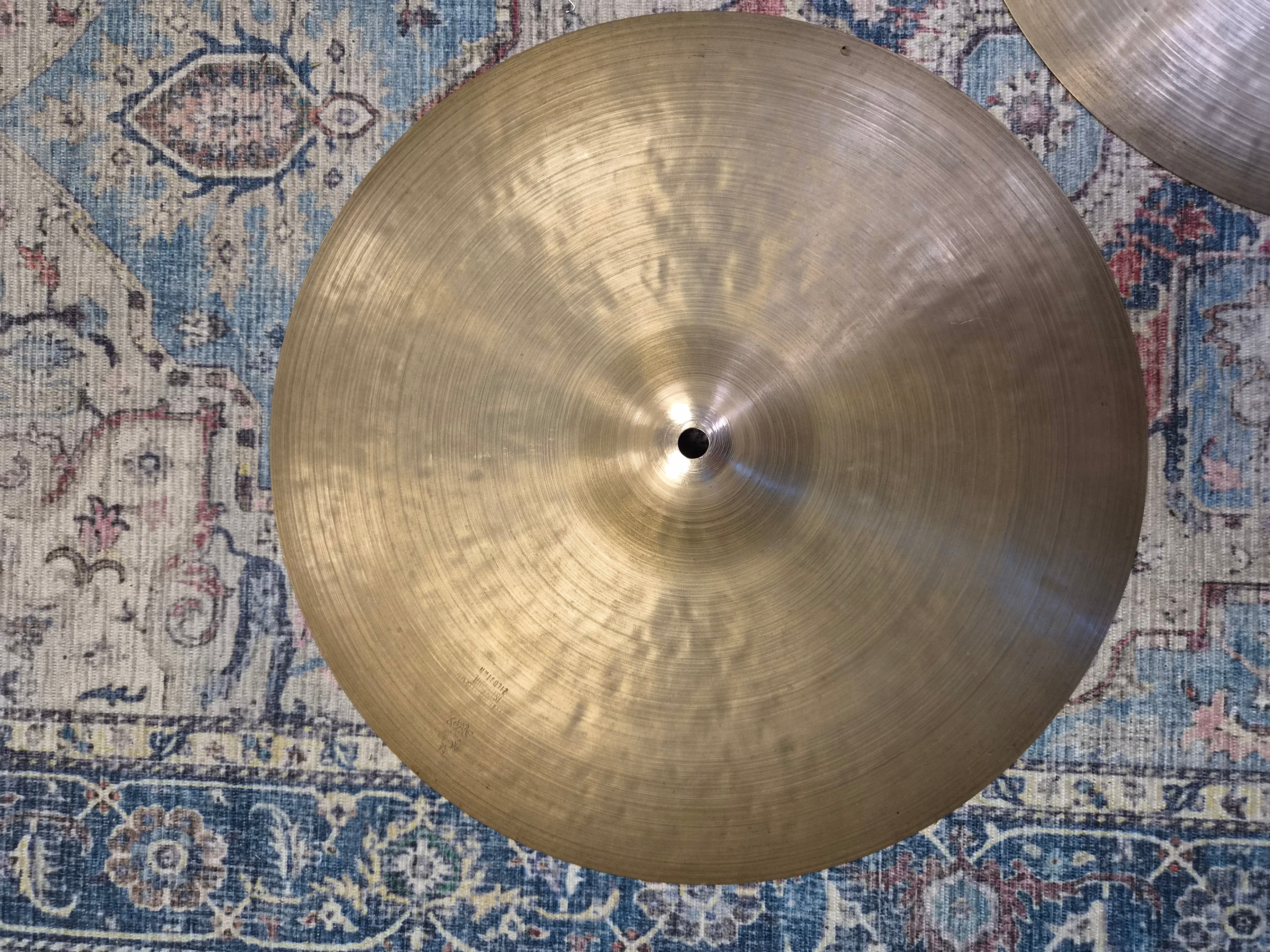 K Zildjian 14" Hi-Hat New Stamp 1967-1977 823 & 872 gr