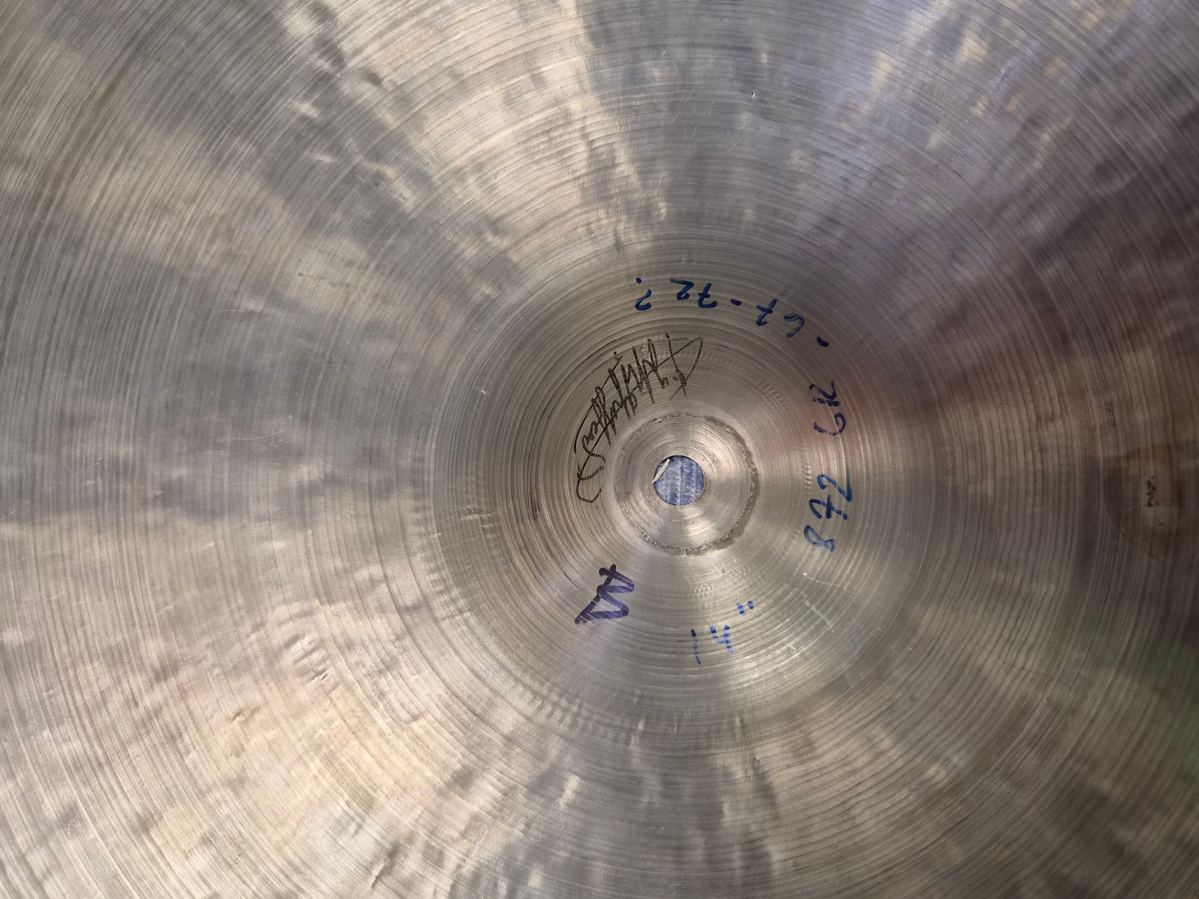 K Zildjian 14" Hi-Hat New Stamp 1967-1977 823 & 872 gr