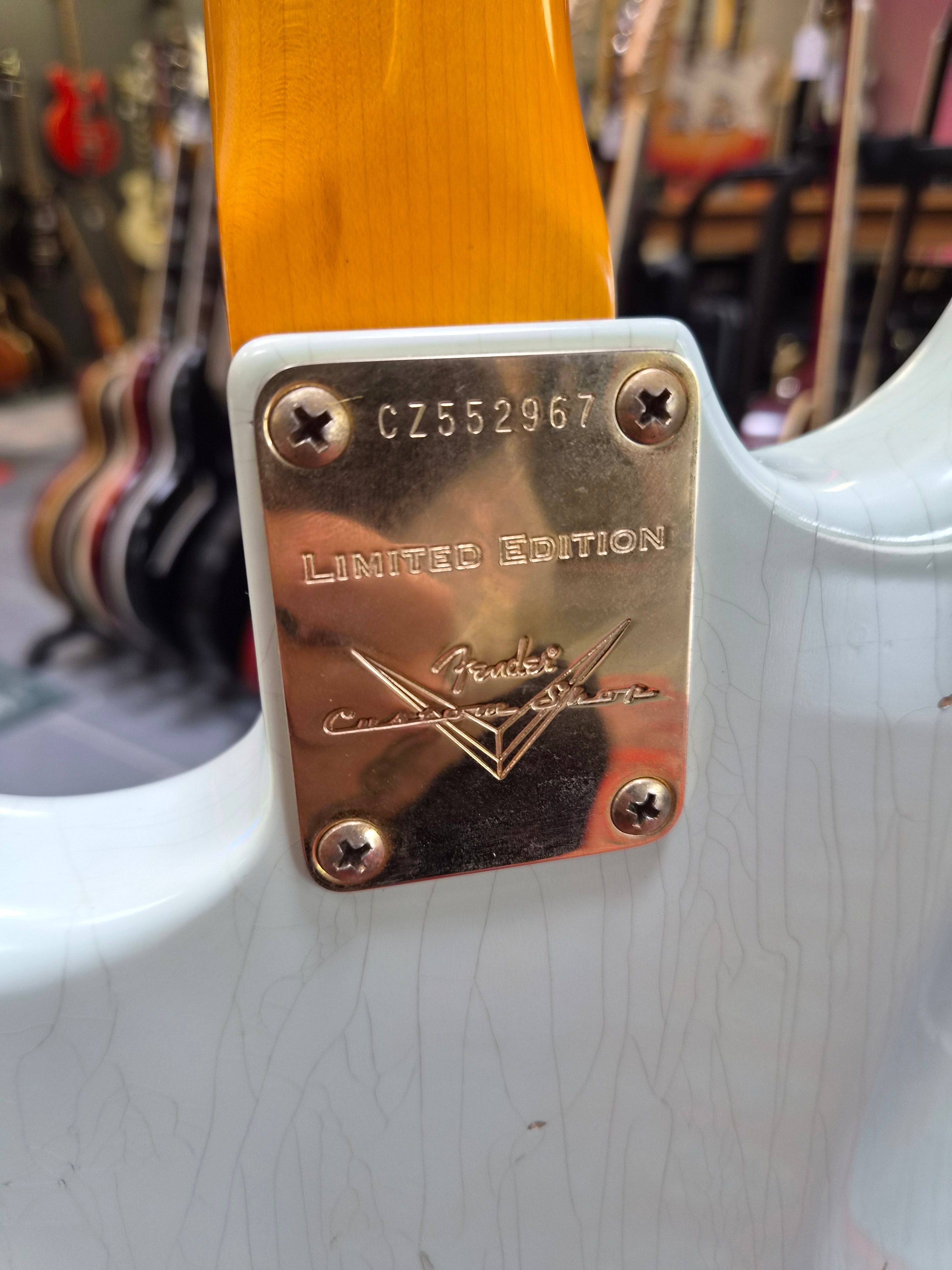 Fender Custom Shop ´62 Stratocaster Bone Tone Journeyman Relic Sonic Blue 2021