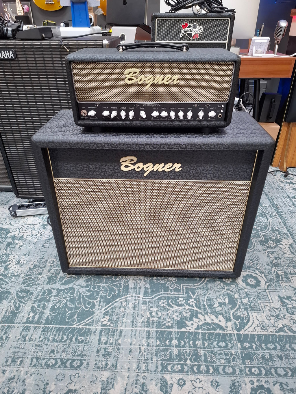 Bogner Ecstacy 3534 50W Head & Bogner 212C 120W w/ Celestion Vintage 30 8 Ohm