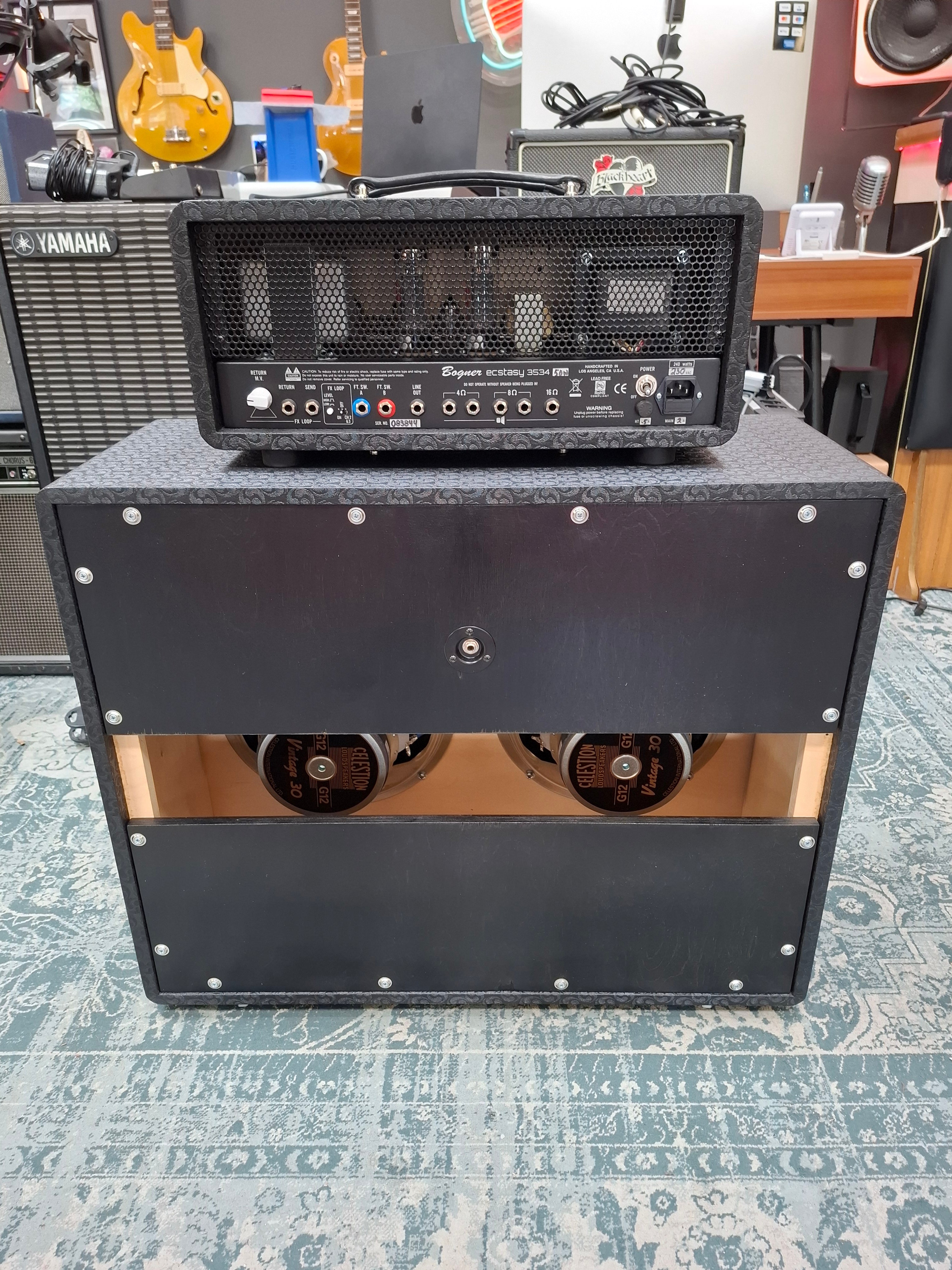 Bogner Ecstacy 3534 50W Head & Bogner 212C 120W w/ Celestion Vintage 30 8 Ohm