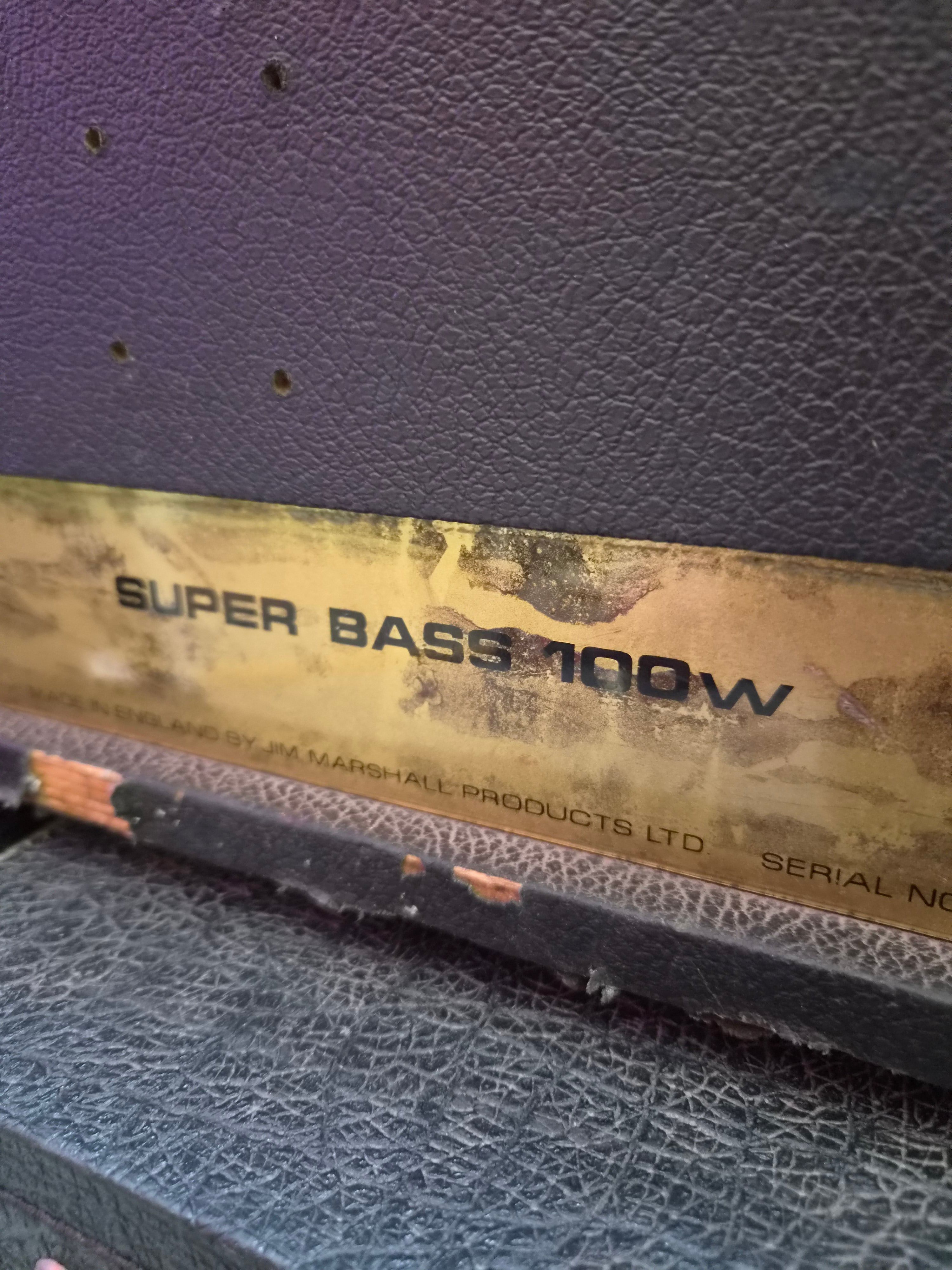 Marshall JMP Super Bass 100W 1968 "Plexi"