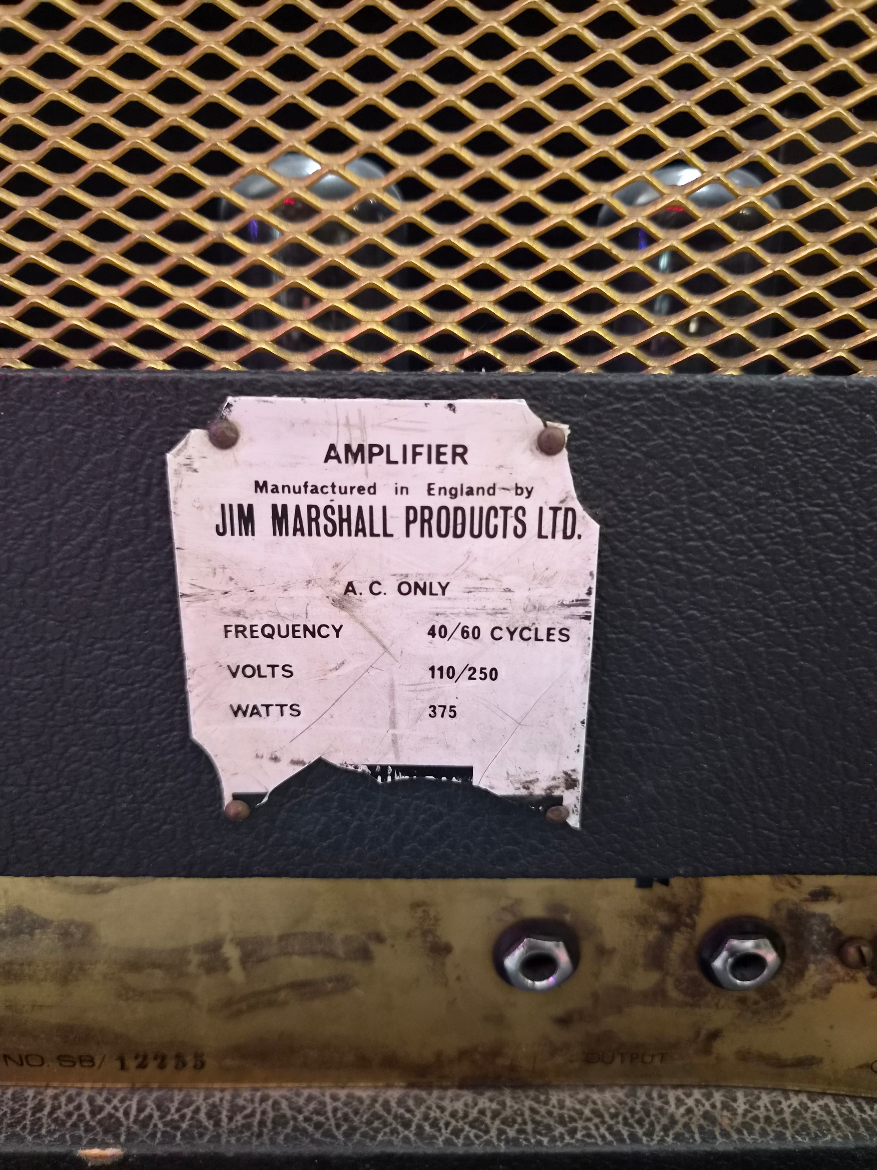 Marshall JMP Super Bass 100W 1968 "Plexi"