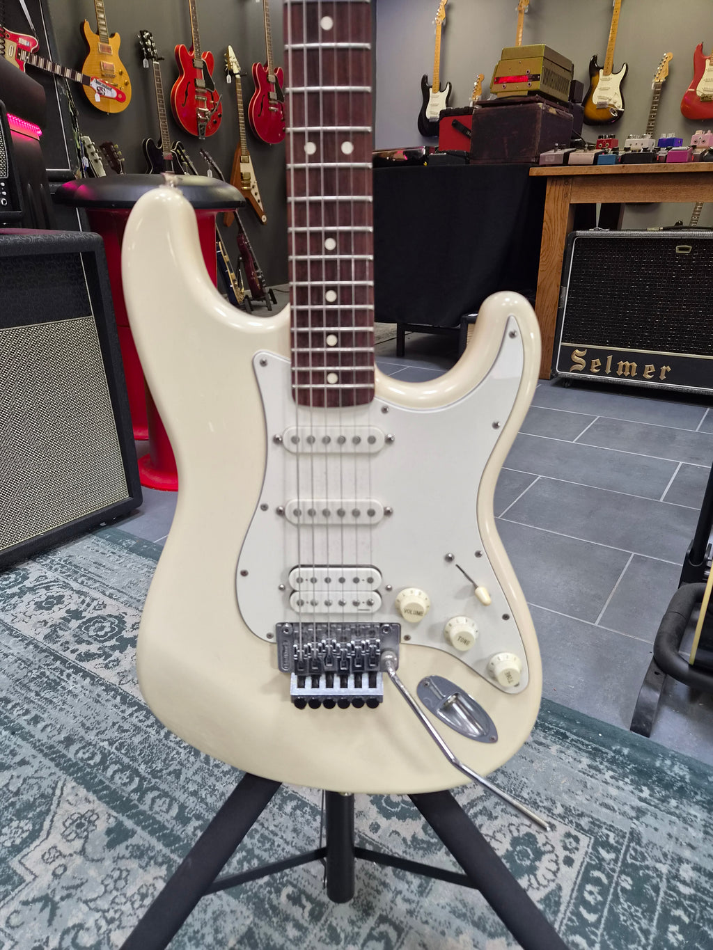 Fender Richie Sambora Signature Standard Stratocaster Olympic White 1995