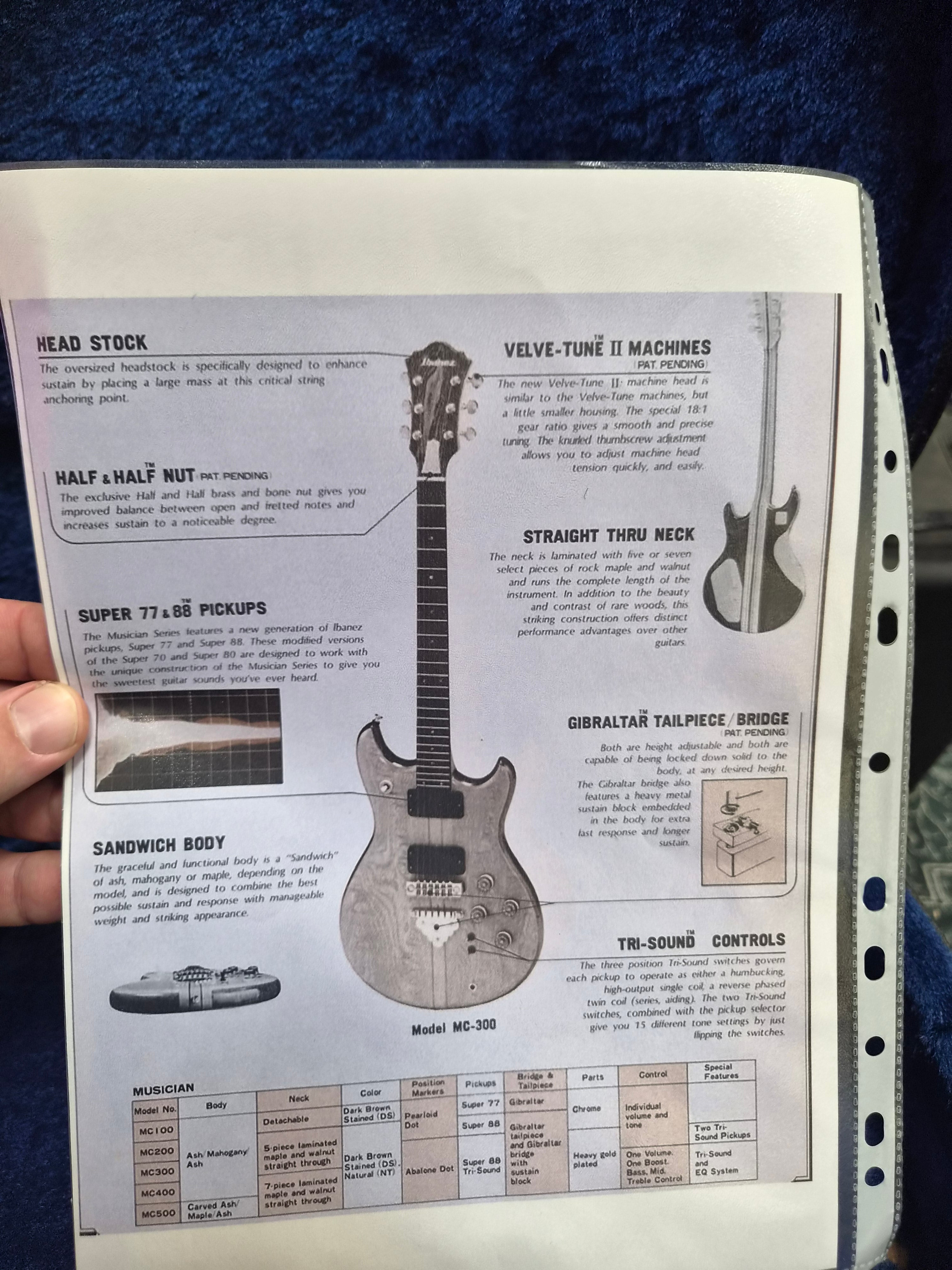 Ibanez Musician MC300 Natural 1978