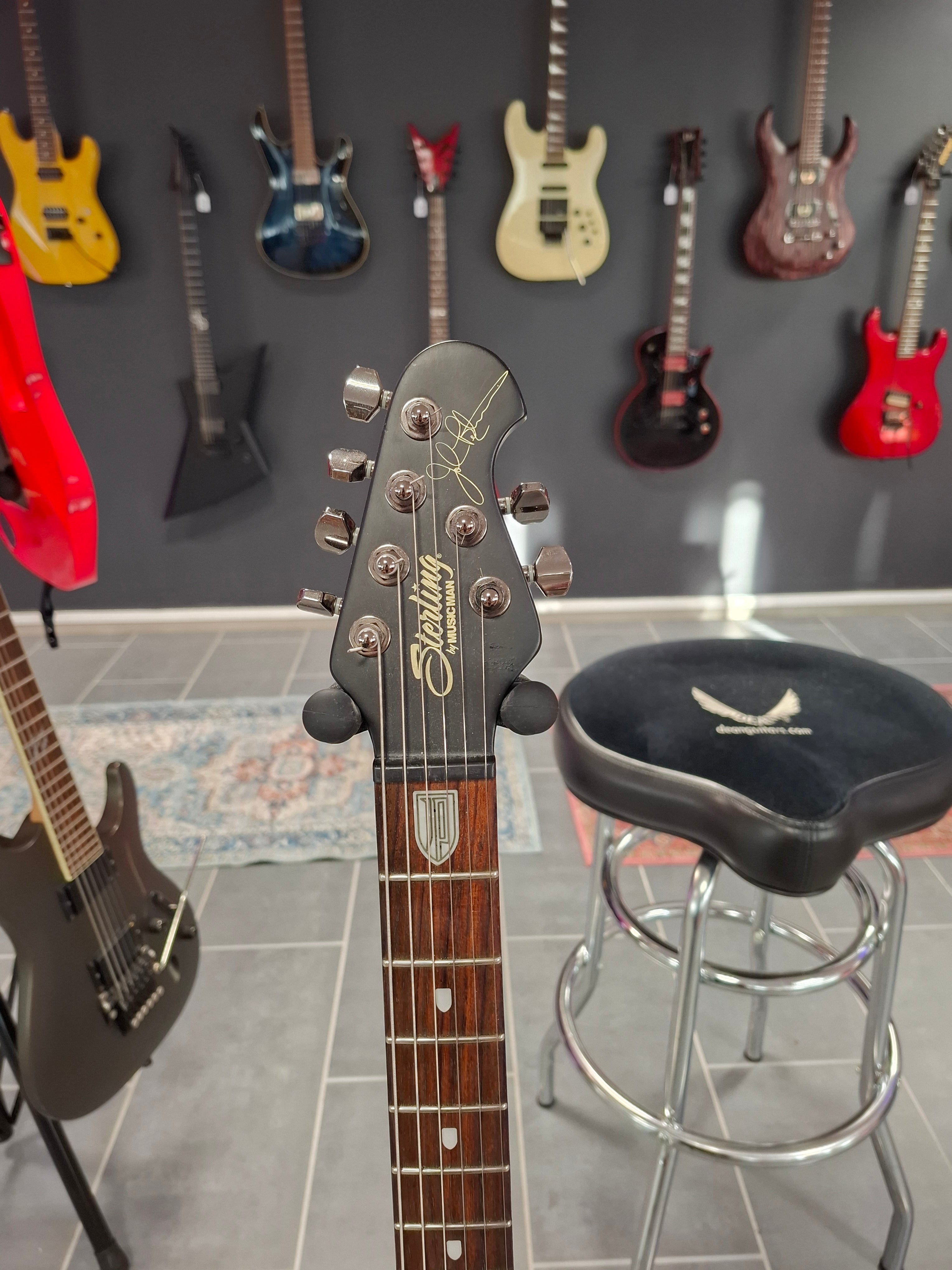 Sterling by Music Man MAJ100 John Petrucci Signature Majesty Stealth Black Made in Korea 2013