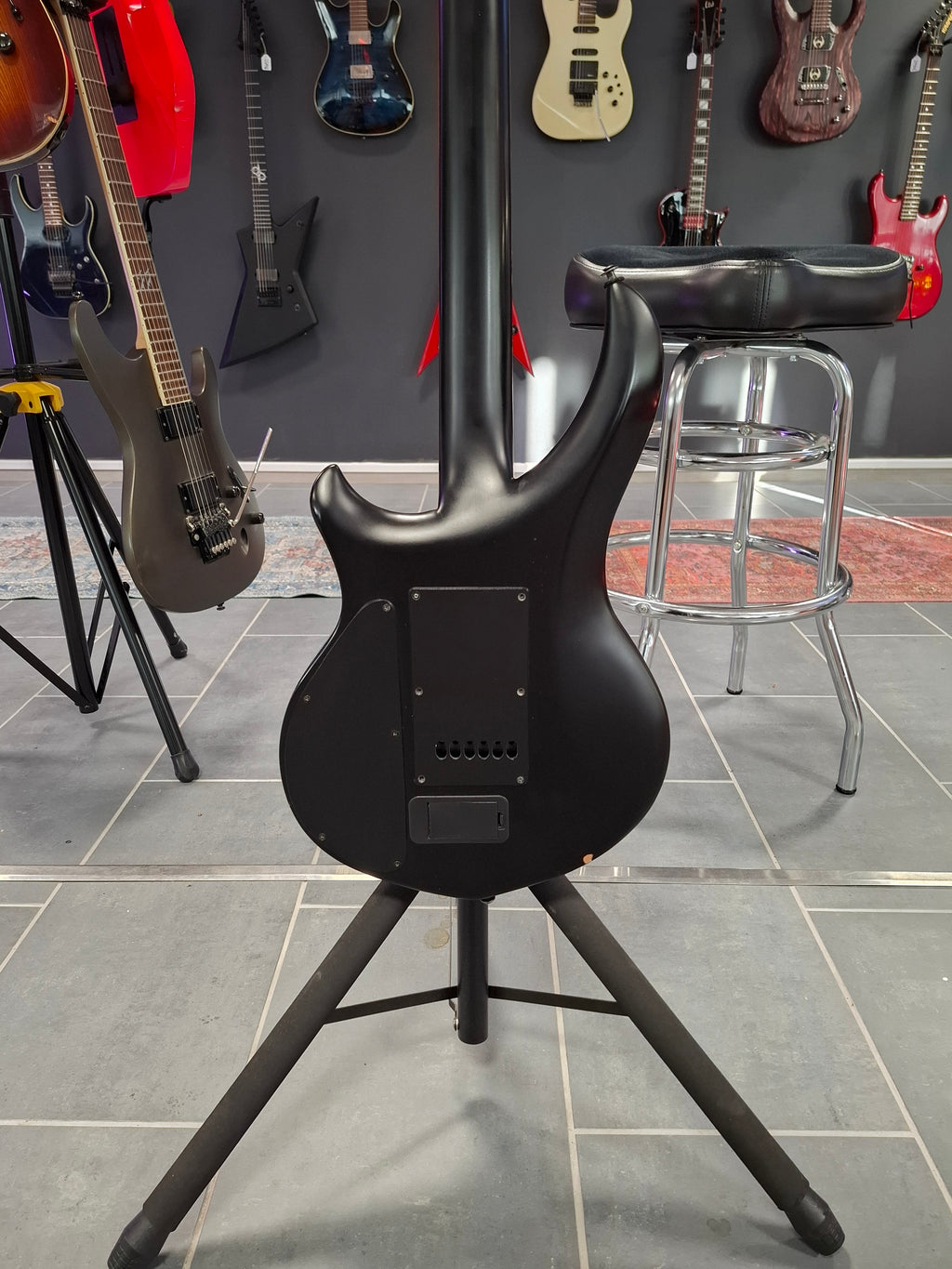 Sterling by Music Man MAJ100 John Petrucci Signature Majesty Stealth Black Made in Korea 2013