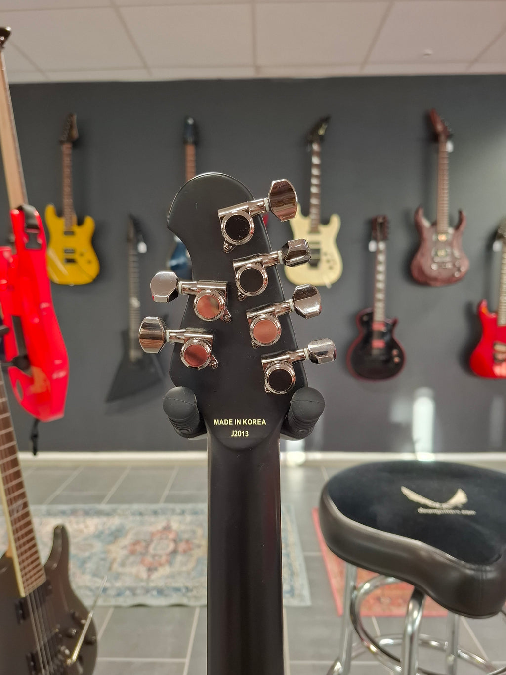 Sterling by Music Man MAJ100 John Petrucci Signature Majesty Stealth Black Made in Korea 2013
