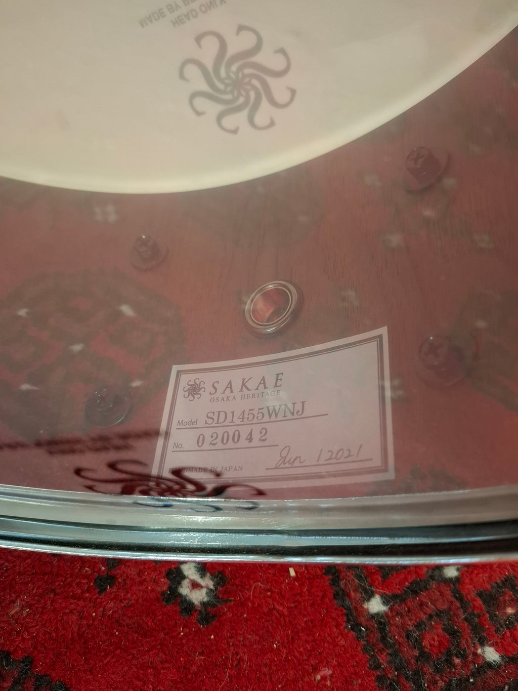 Sakae Walnut SD1455WNJ Snare drum