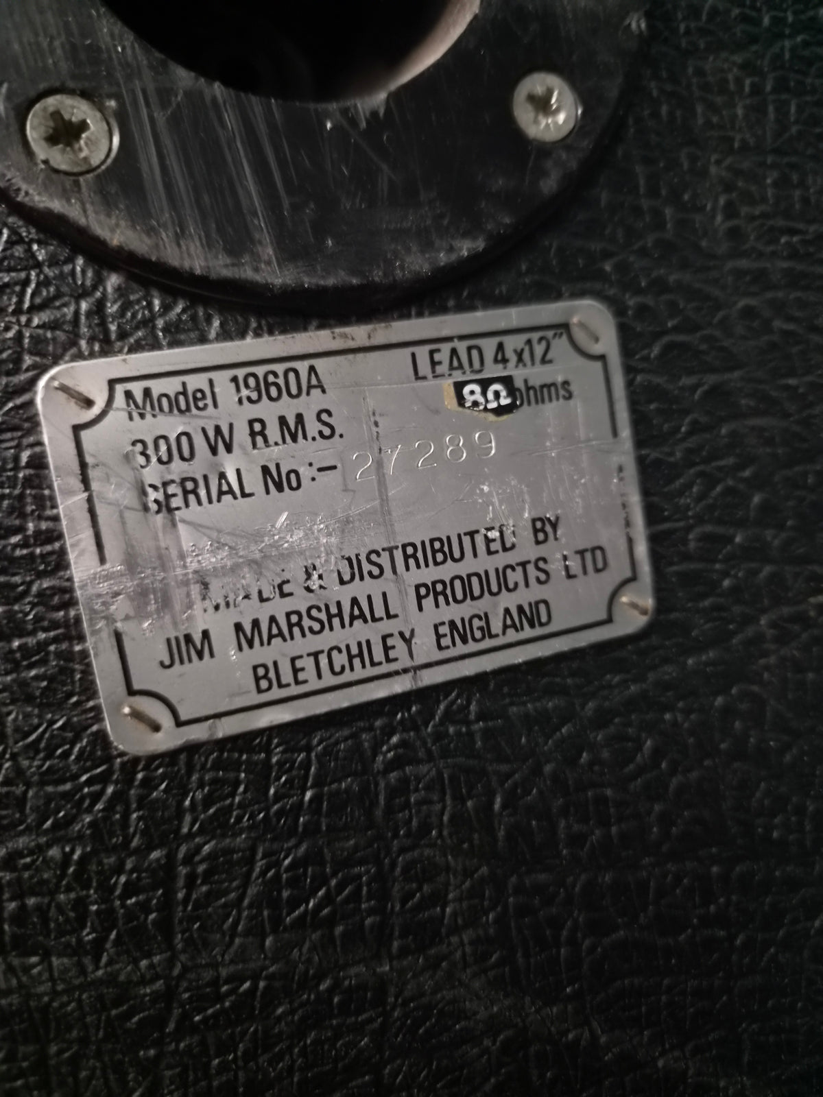 Marshall 1960 Lead 4x12" 300W 1980s
