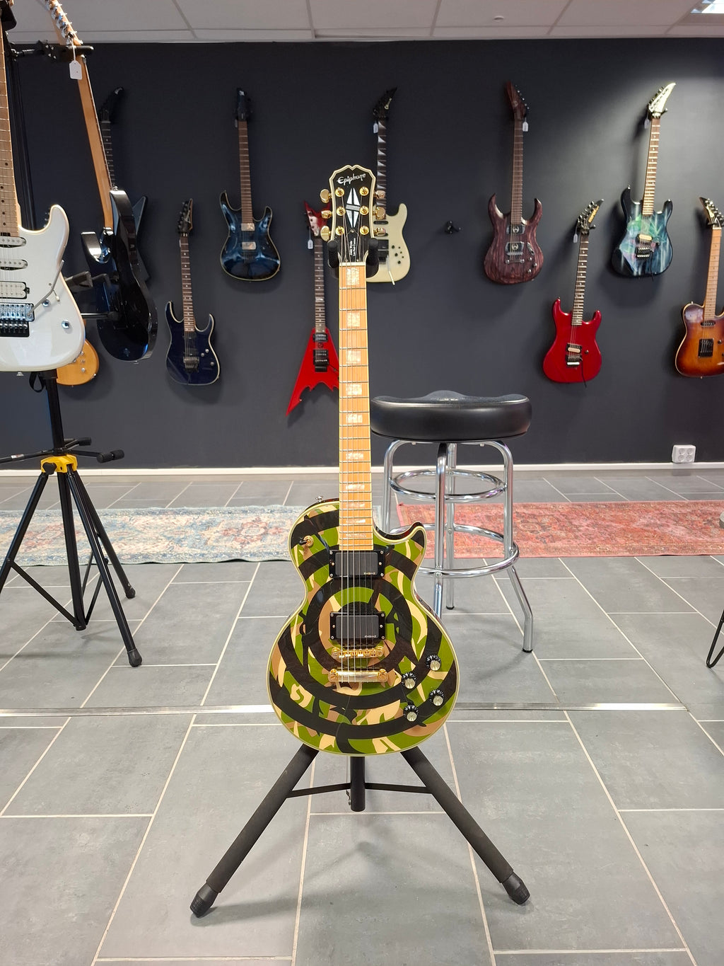Epiphone Zakk Wylde Bullseye Les Paul Custom Plus Camo