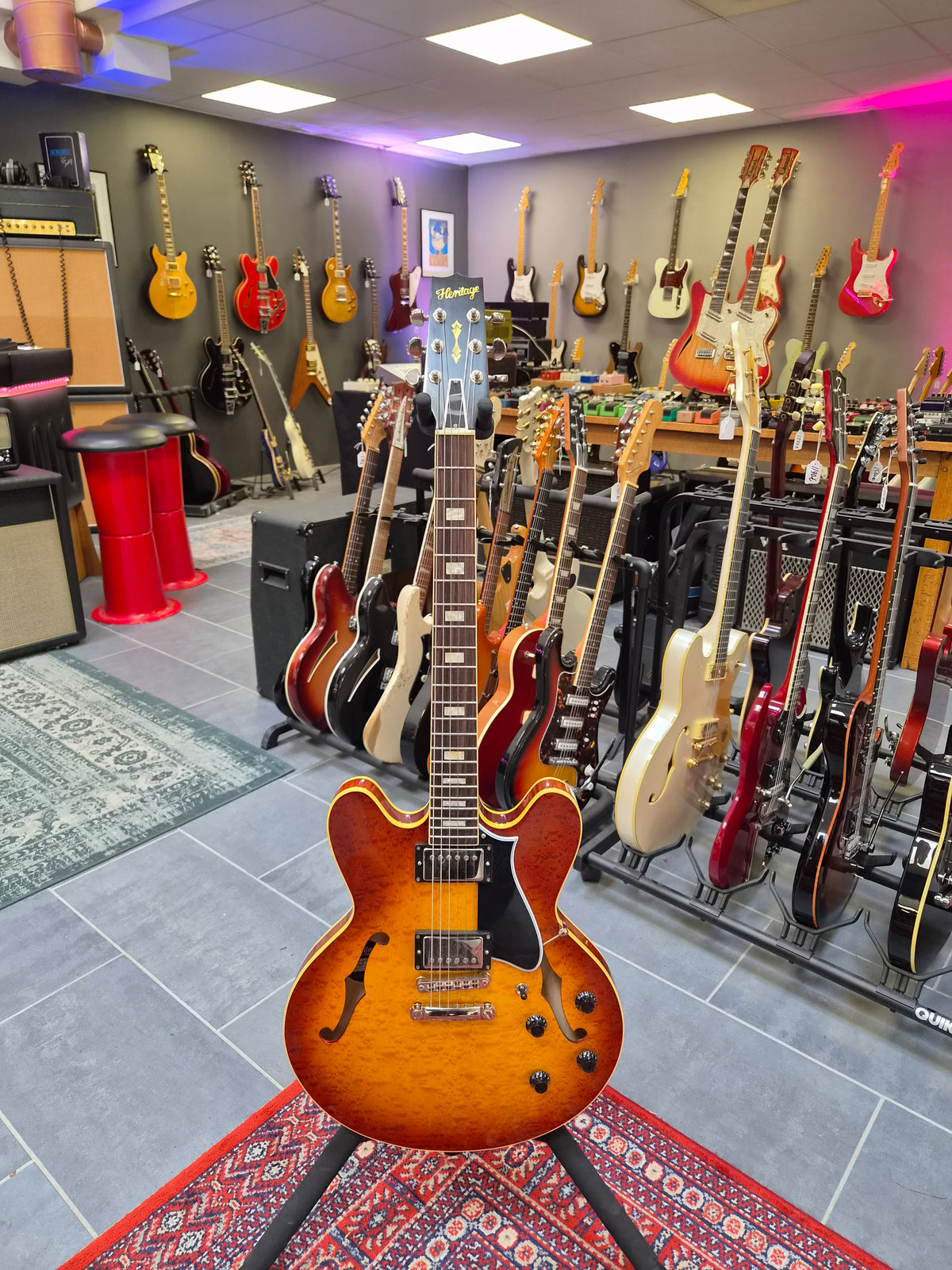 Heritage Custom Shop Core Collection H-535 Blistered Maple Almond Sunburst 2024