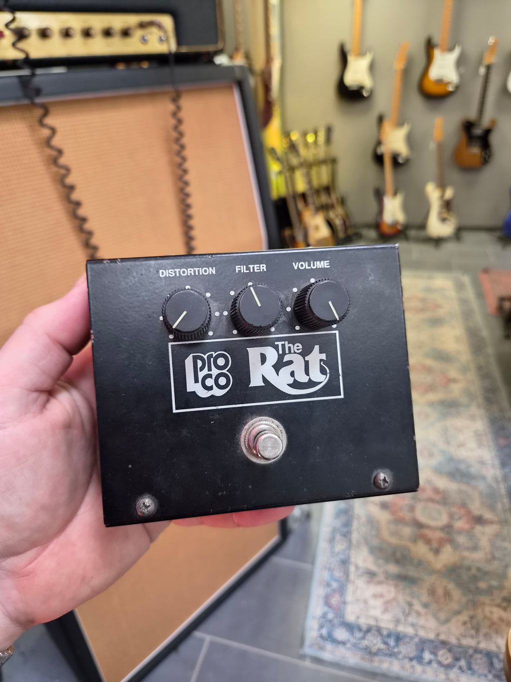 Proco Vintage Rat Big Box Reissue with Battery Door and LM308 Chip 1992