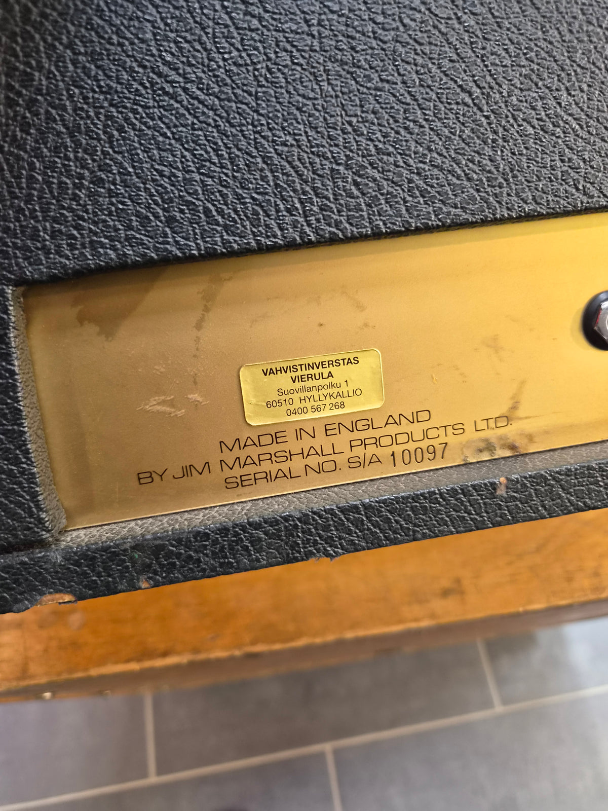Marshall JMP 50W 1968 Plexi & Marshall 1982A Cabinet