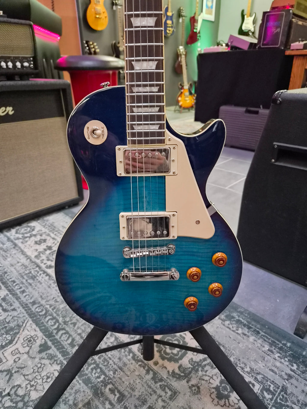 Epiphone Les Paul Standard Plus Top Pro Translucent Blue 2012