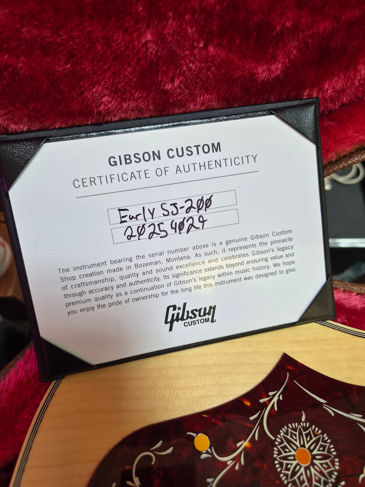 Gibson SJ-200 Early 50`s Golden Era Custom Shop Adirondack Natural 2024